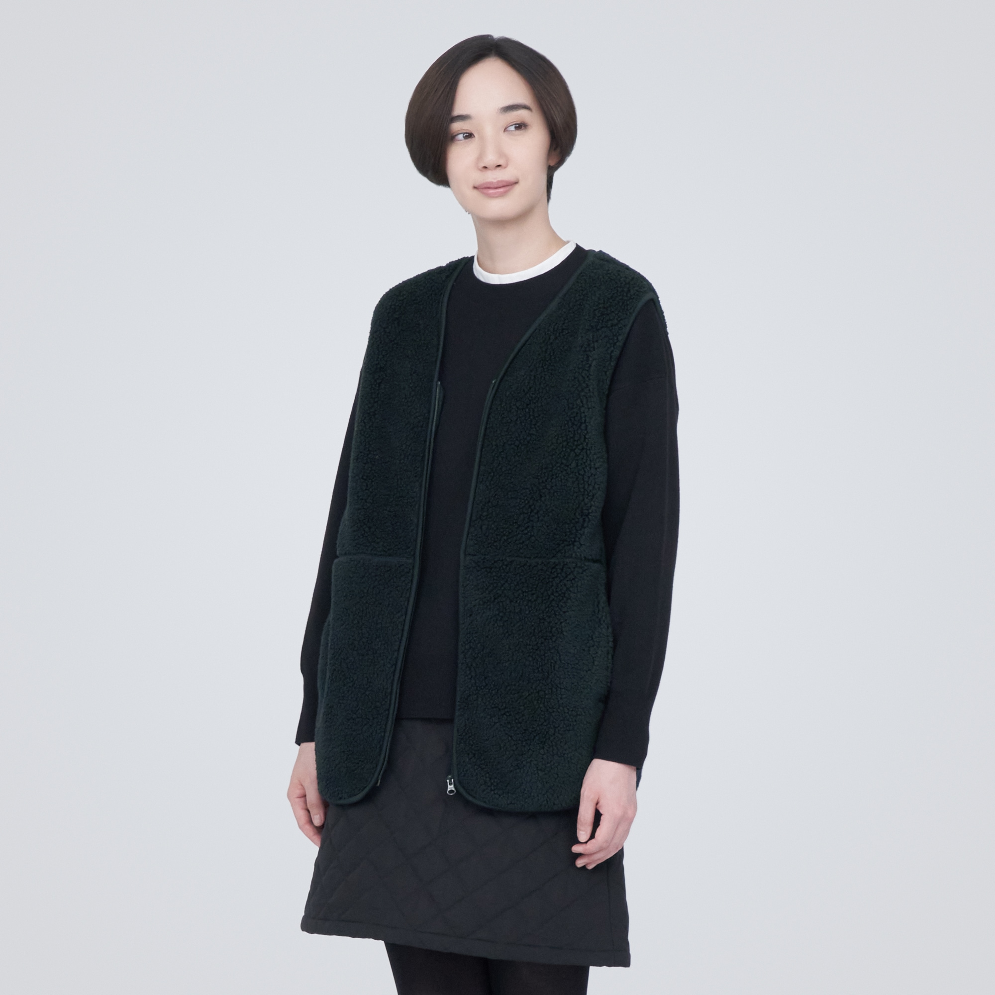 ボアフリースベスト