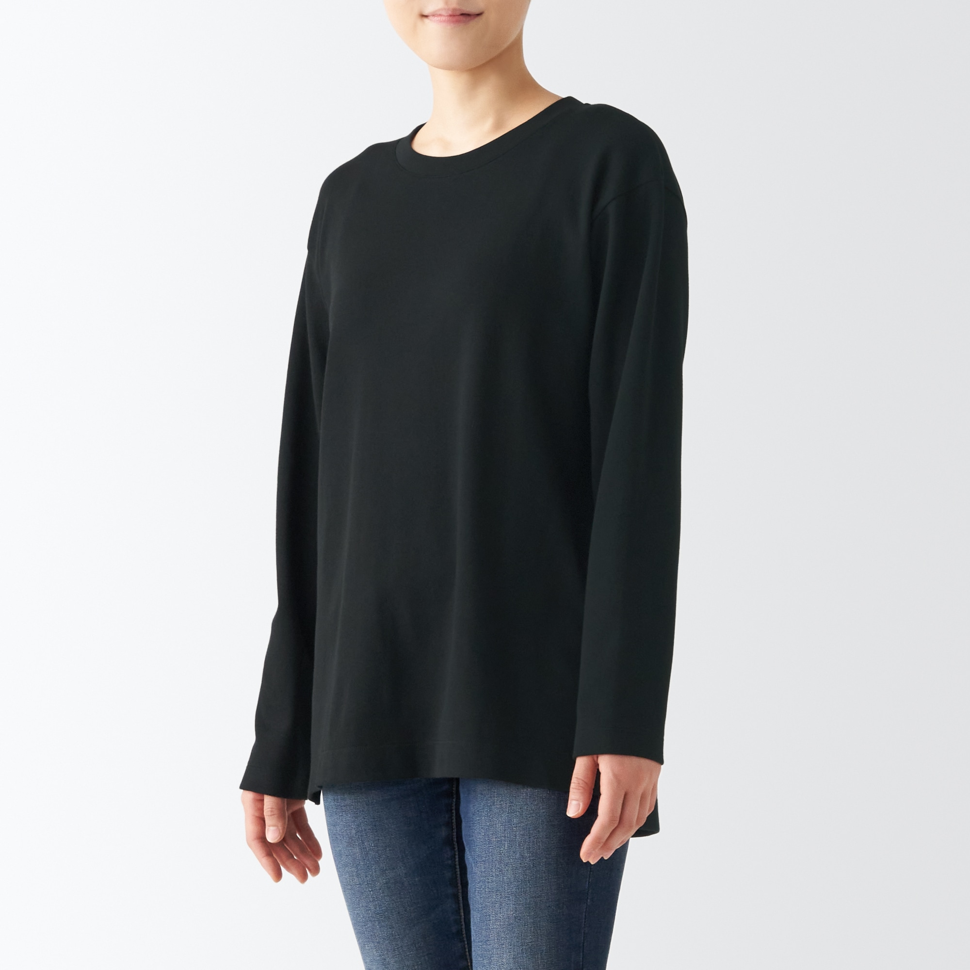 スムース編みロング長袖Ｔシャツ