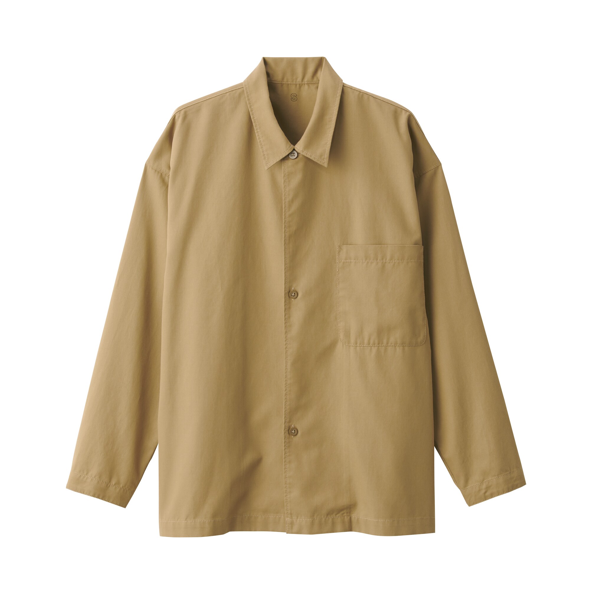 洗いざらしリヨセル混レギュラーカラーシャツ