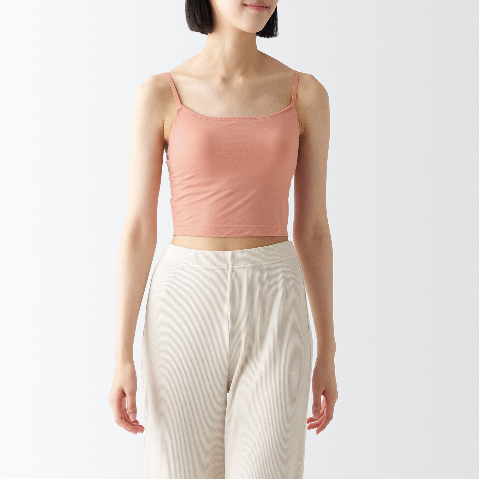 なめらかブラハーフ丈キャミソール