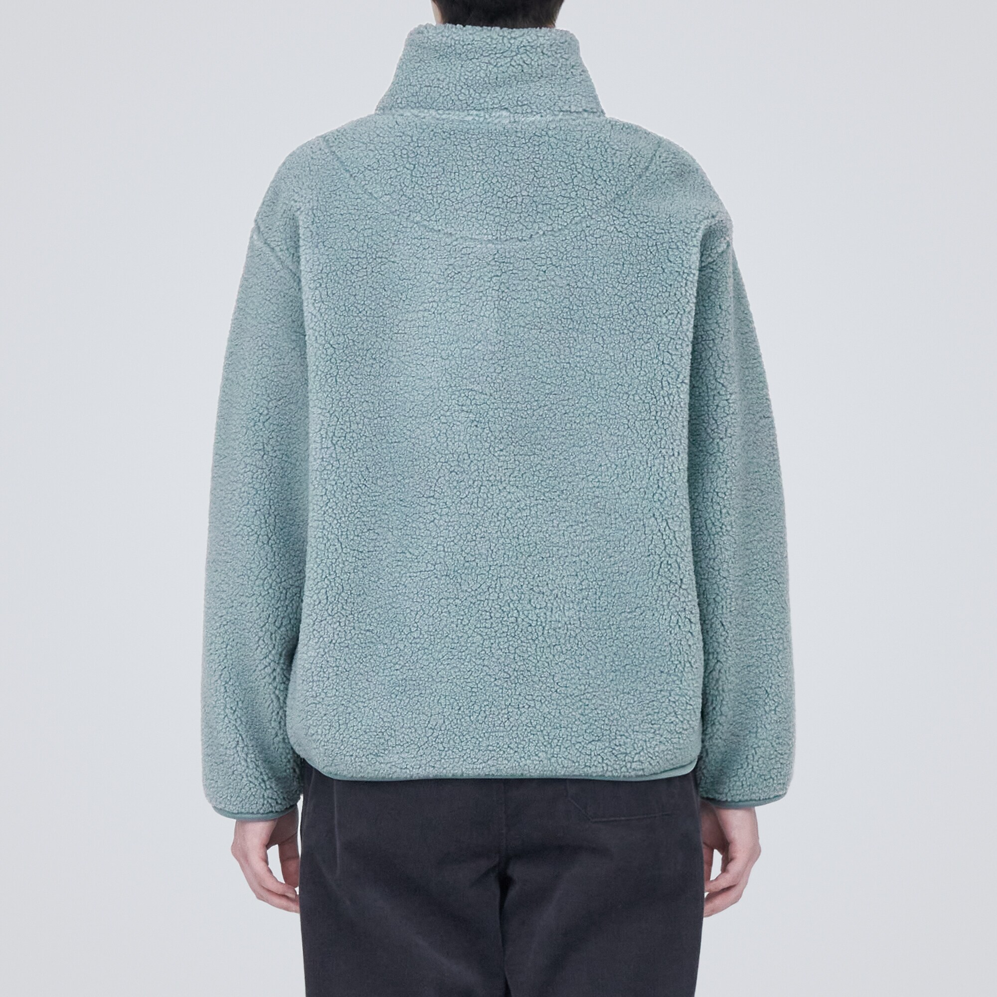 ボアフリースハーフジッププルオーバー