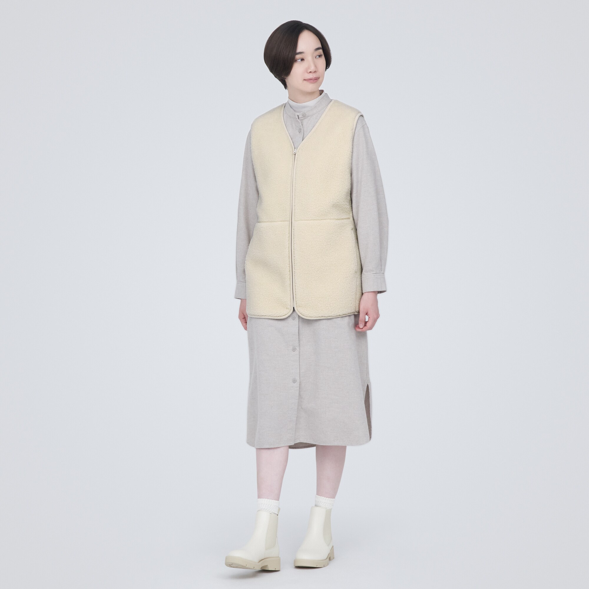 ボアフリースベスト