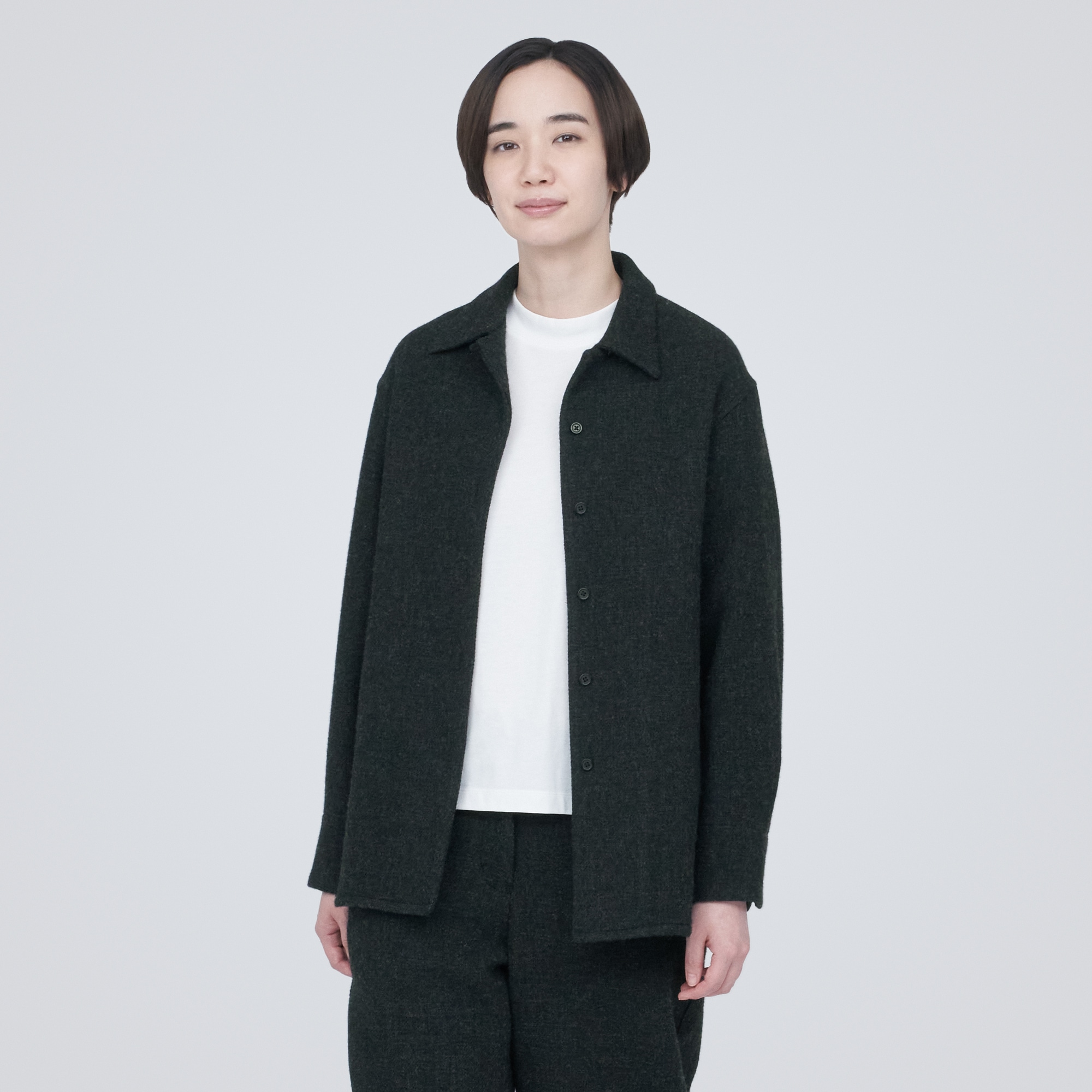 再生ウール混二重織りジャケット（婦人）