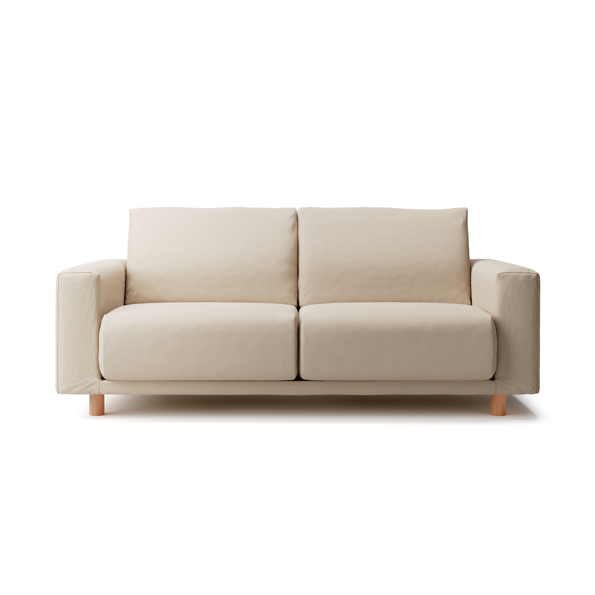 【カバー】綿シェニールソファ本体２．５シーターウレタンポケットコイル用カバー／ライトグレー