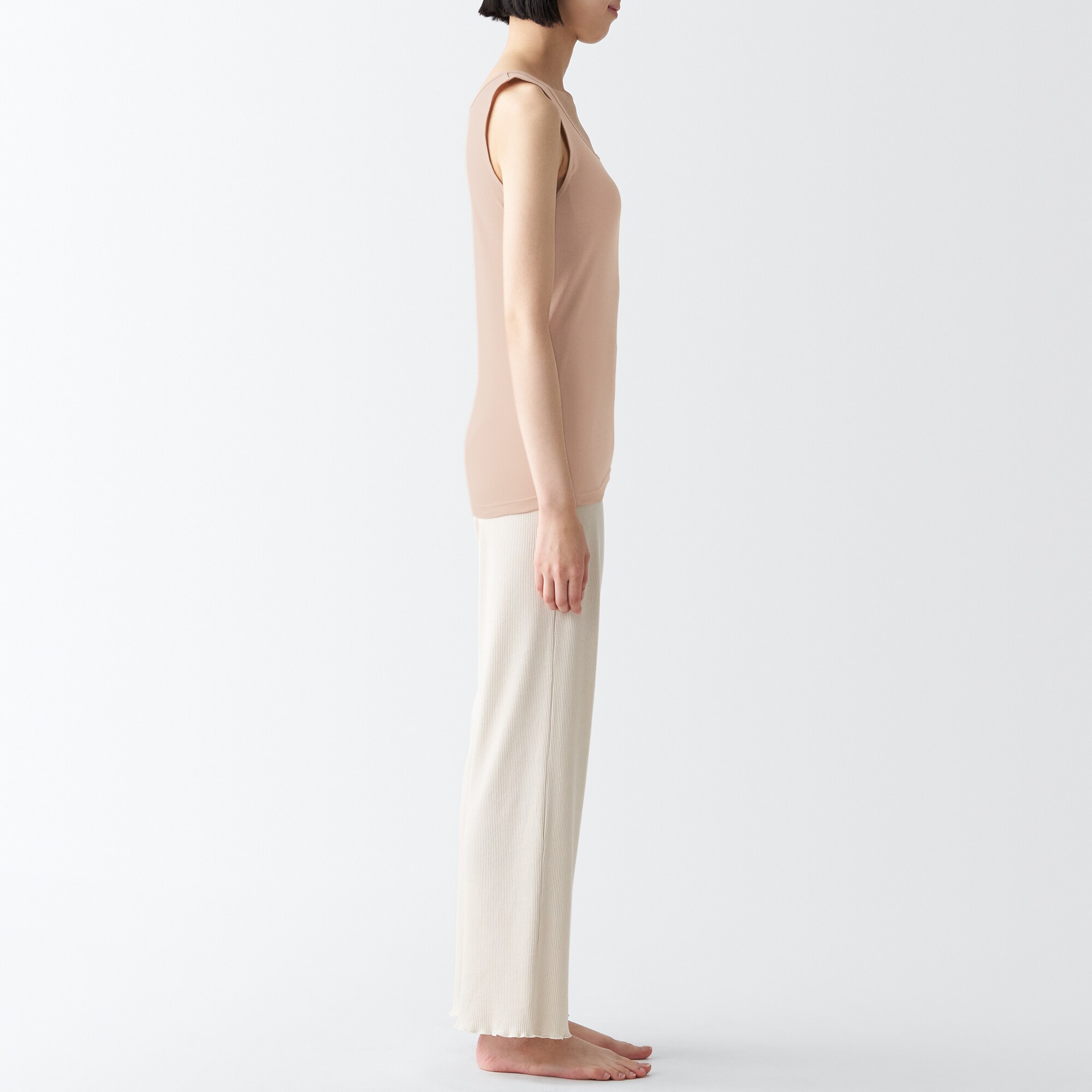 さらっと綿　タンクトップ（汗取りパッドなし）