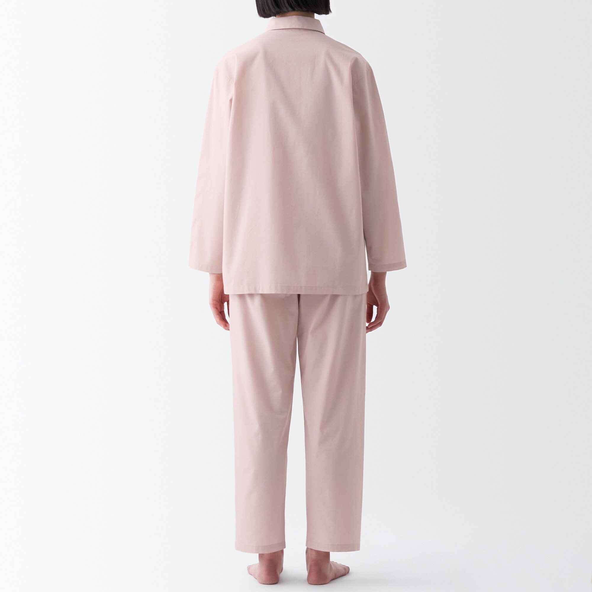 【年中着られる定番】綿ブロード　長袖パジャマ