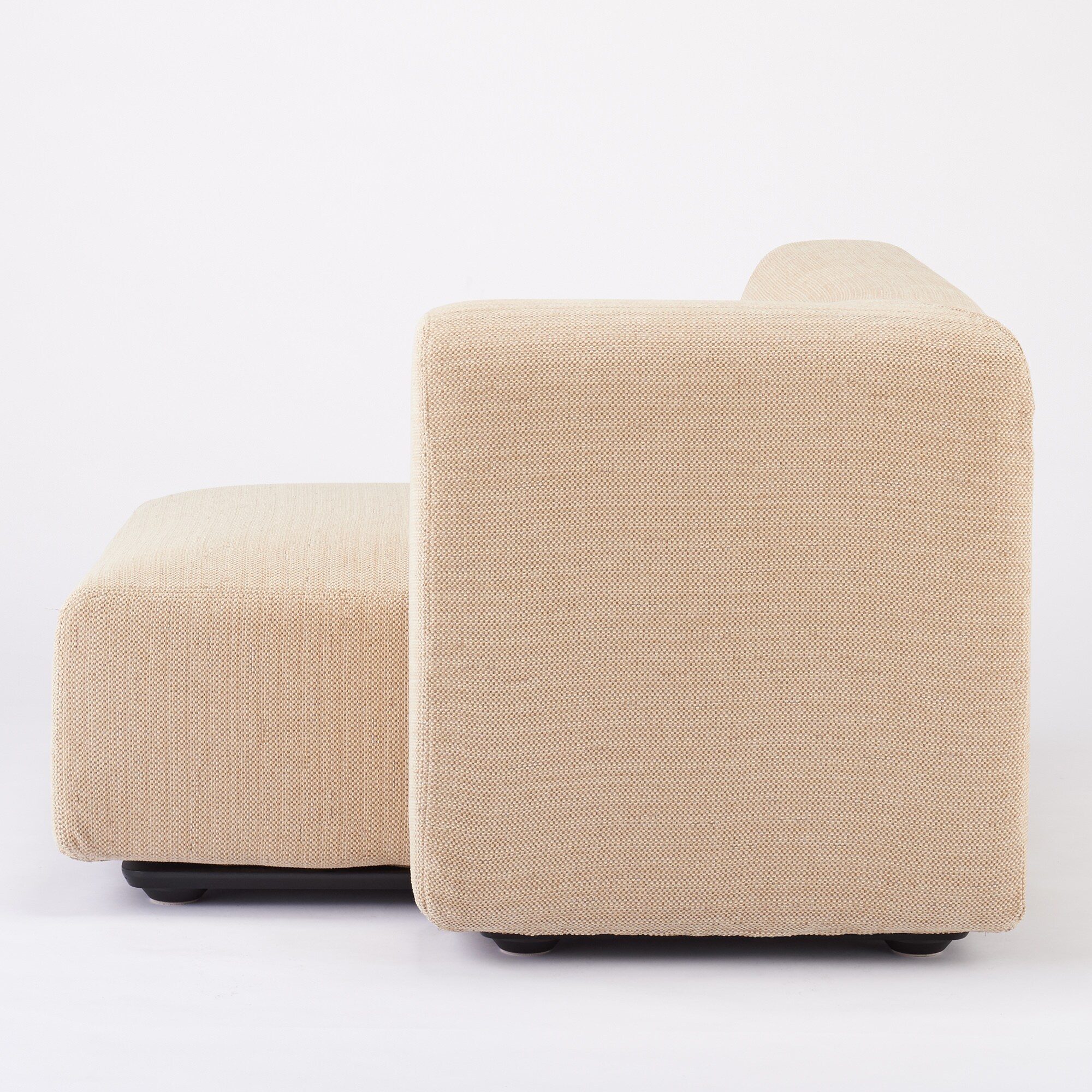 【カバー】綿ポリエステル変り織ユニットソファ・ハーフアーム・大（左）用カバー／ベージュ