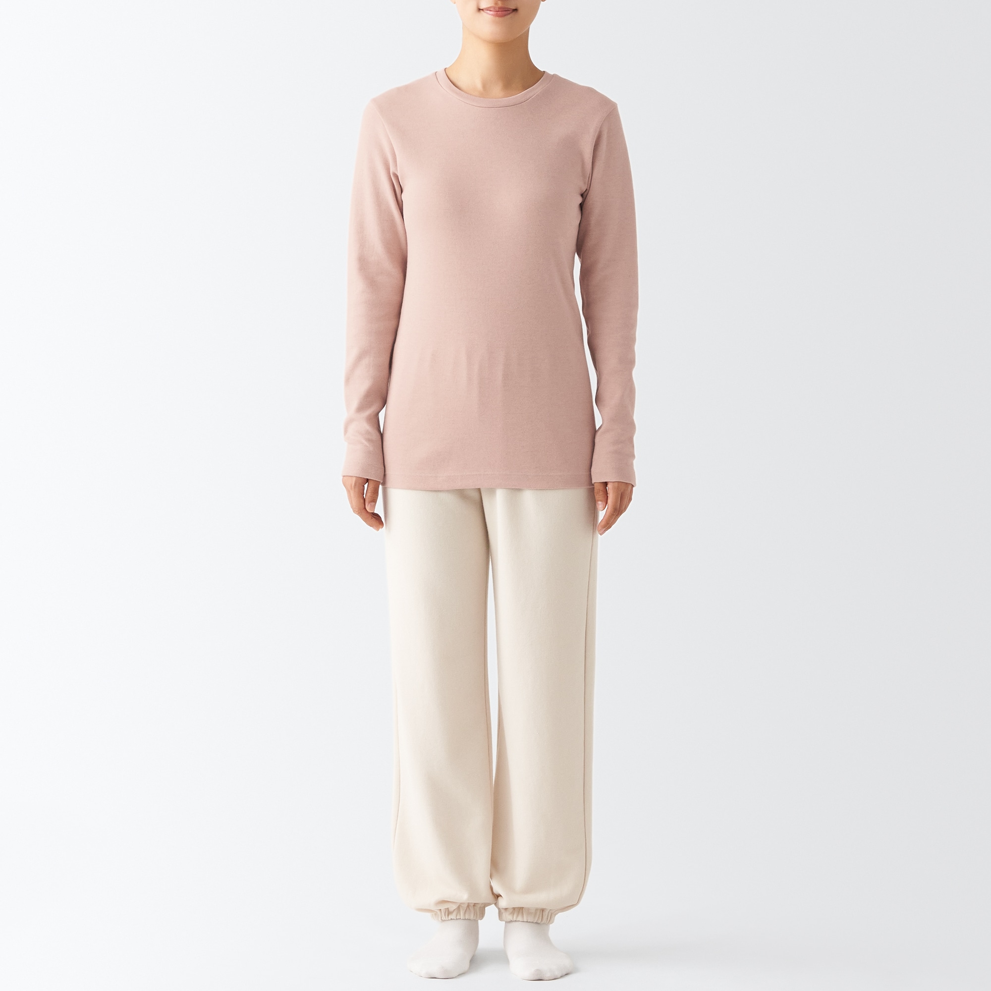 あったか綿　ウール　長袖Ｔシャツ