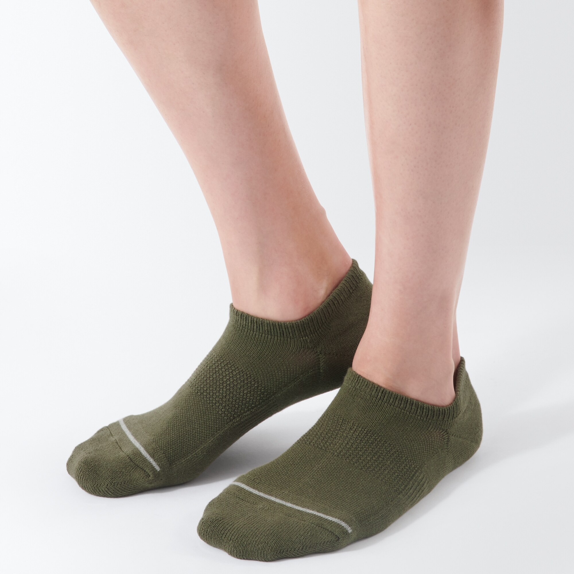 紳士　足なり直角　パイル編み　スニーカーイン（厚手・無地）