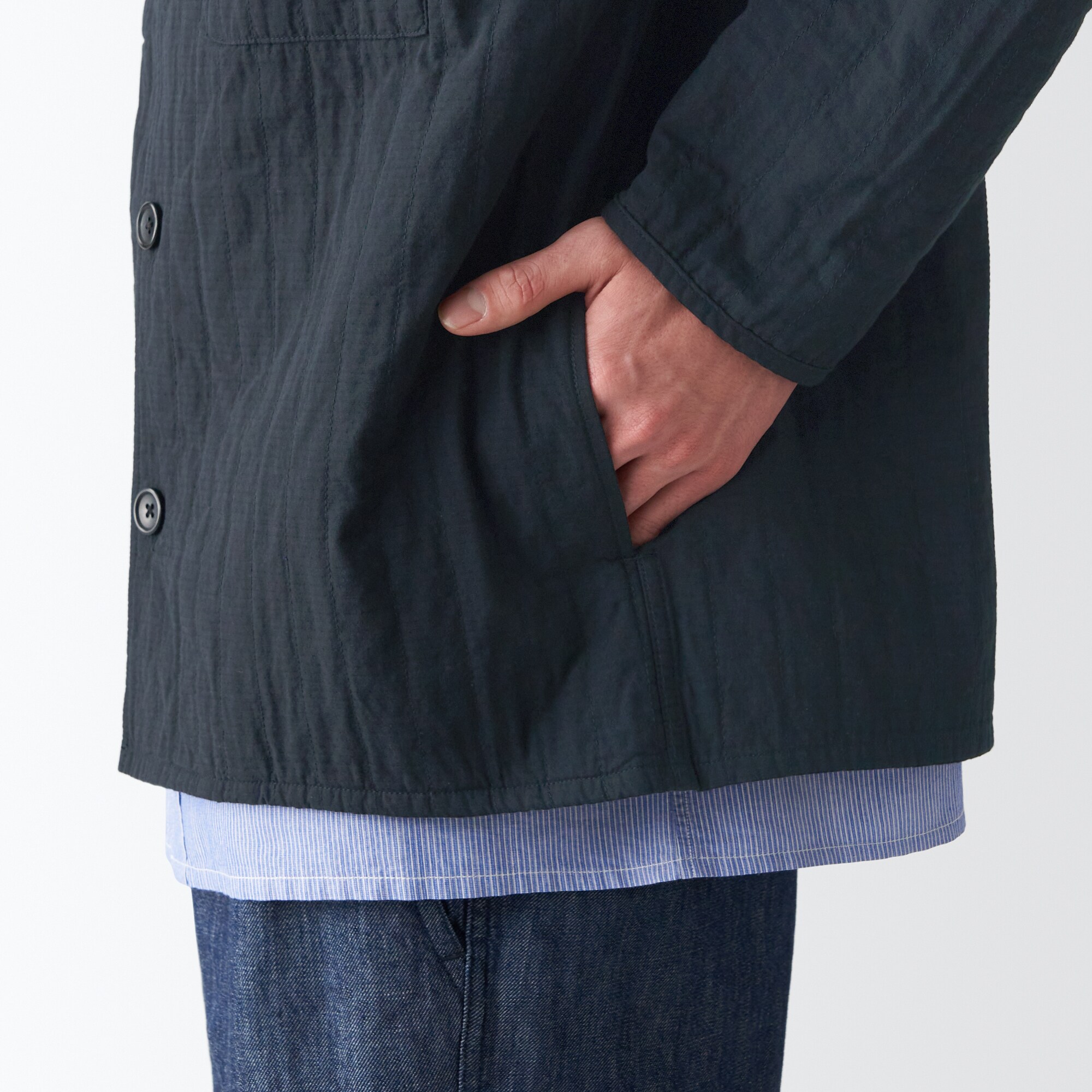 リバーシブルキルトジャケット（紳士）