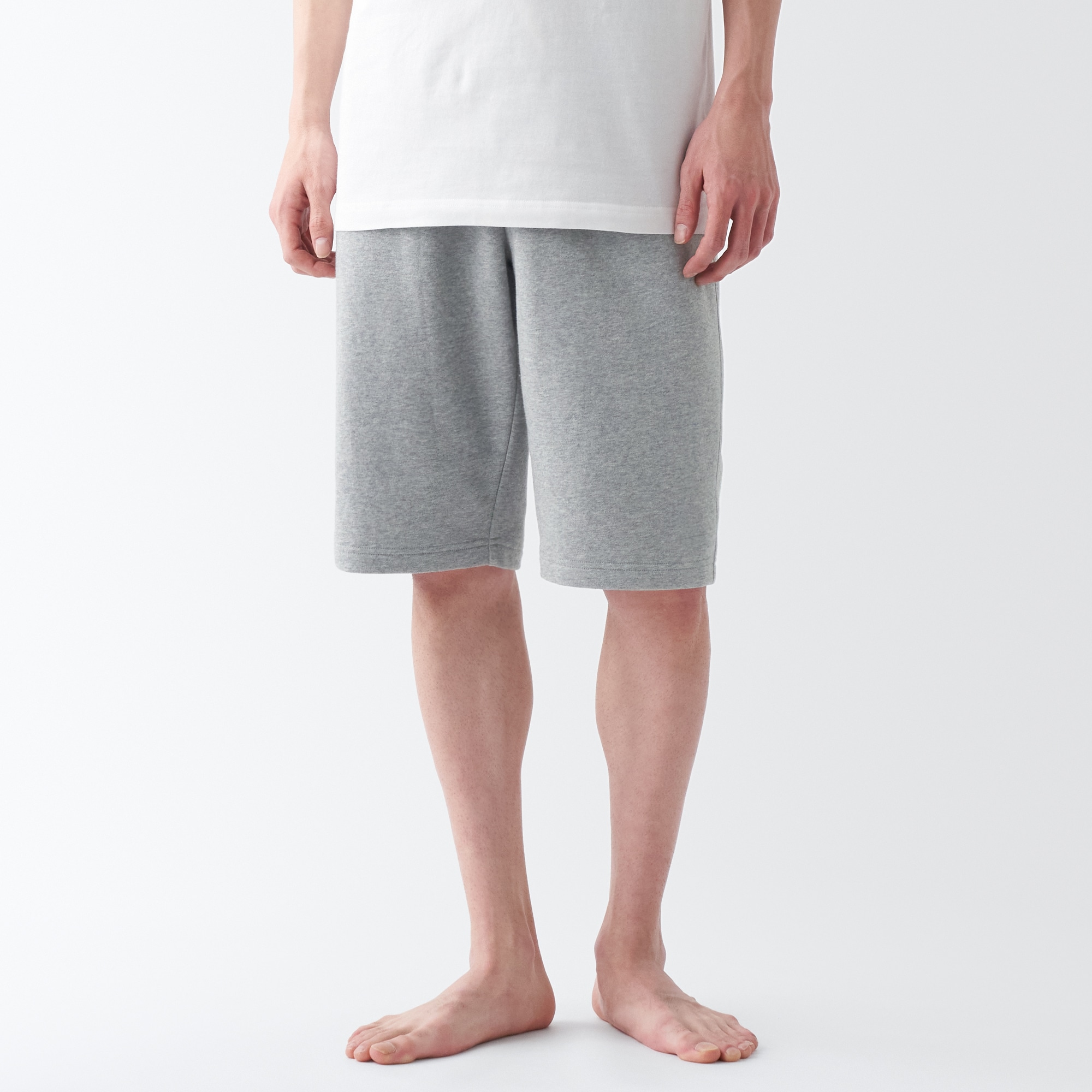 再生コットン混スウェットショートパンツ