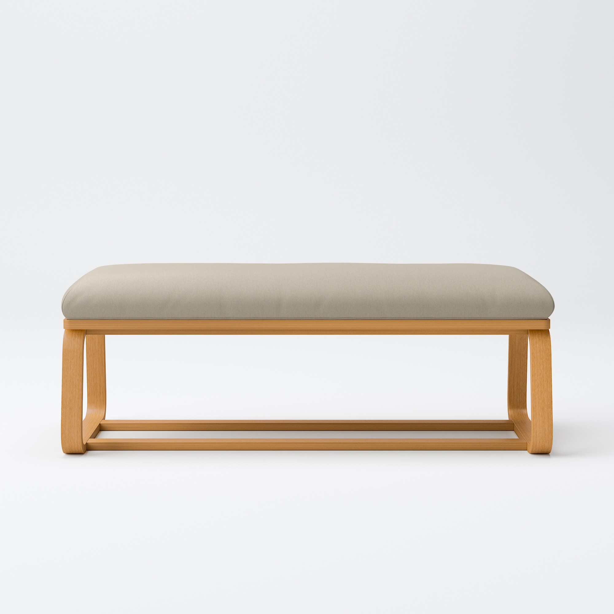 【カバー】洗いざらしの綿帆布リビングでもダイニングでもつかえるベンチ・１用カバー