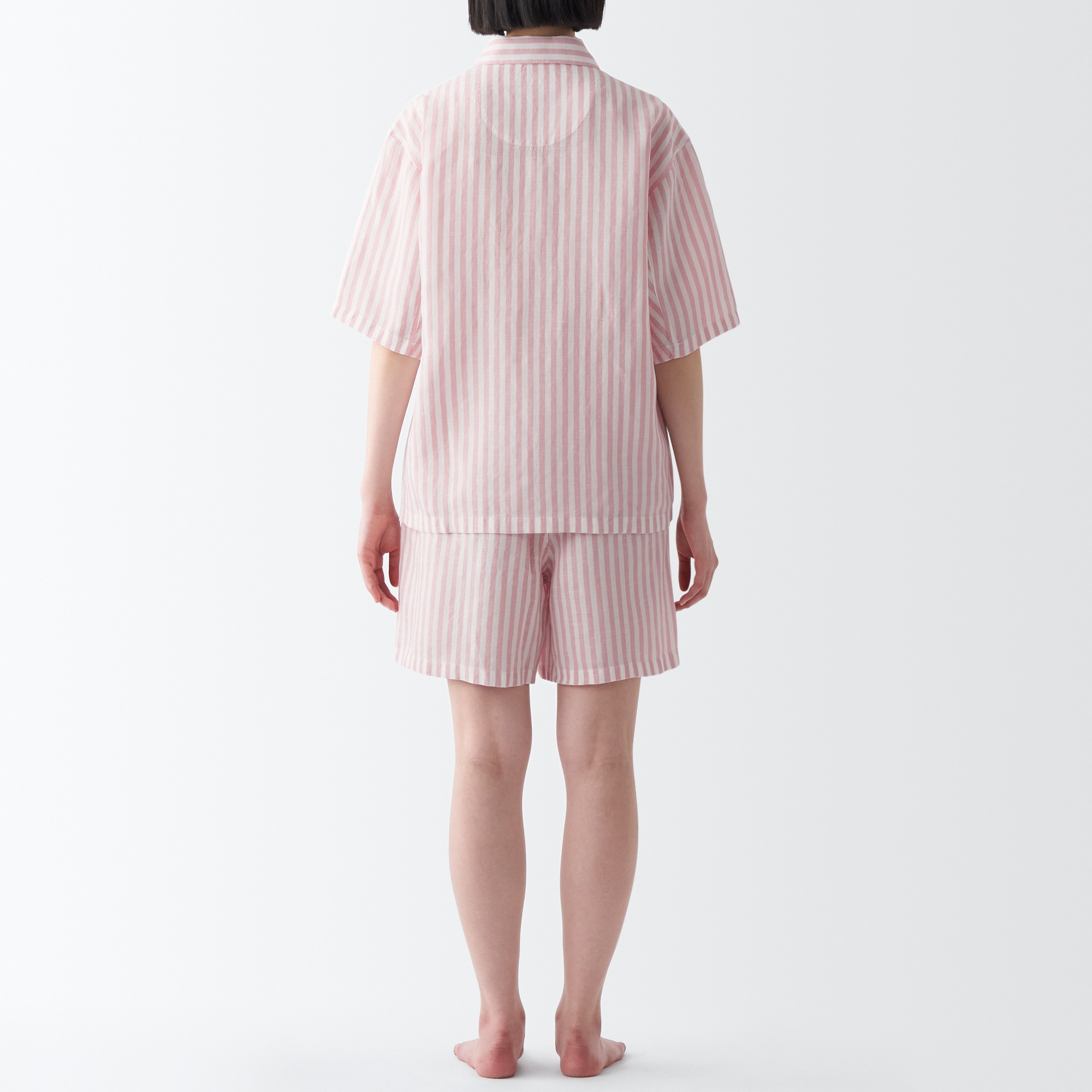 天然由来の接触冷感　リヨセル麻半袖パジャマ