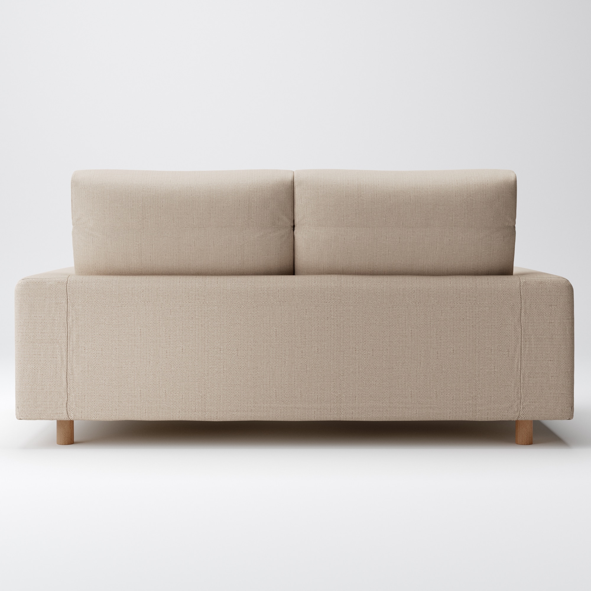 【カバー】綿ポリエステル変り織ソファ本体２．５ＳフェザーポケットコイルハイバックカバーＢＥ