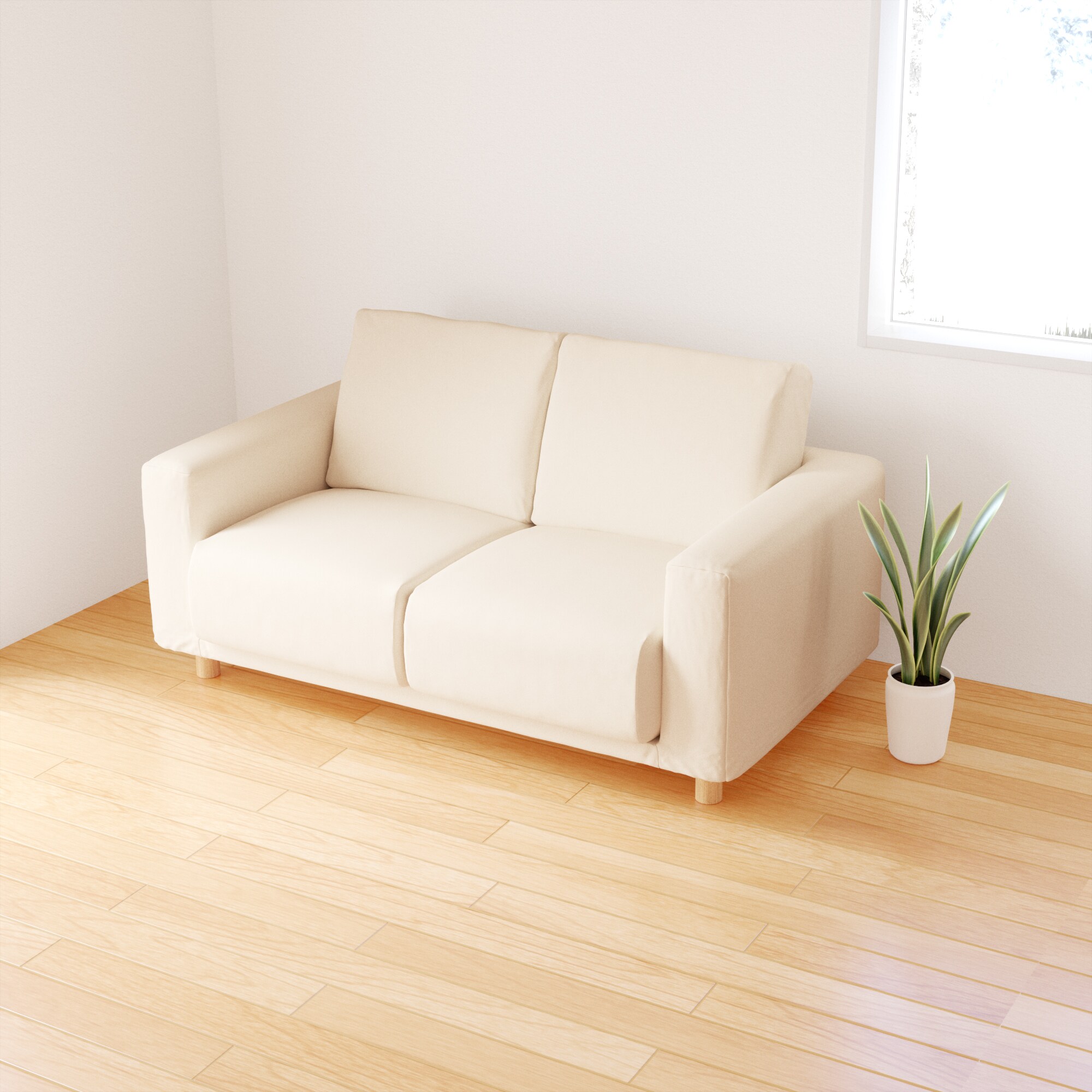 ソファ本体・２シーター・ウレタン・ポケットコイル（カバー・脚別売り）