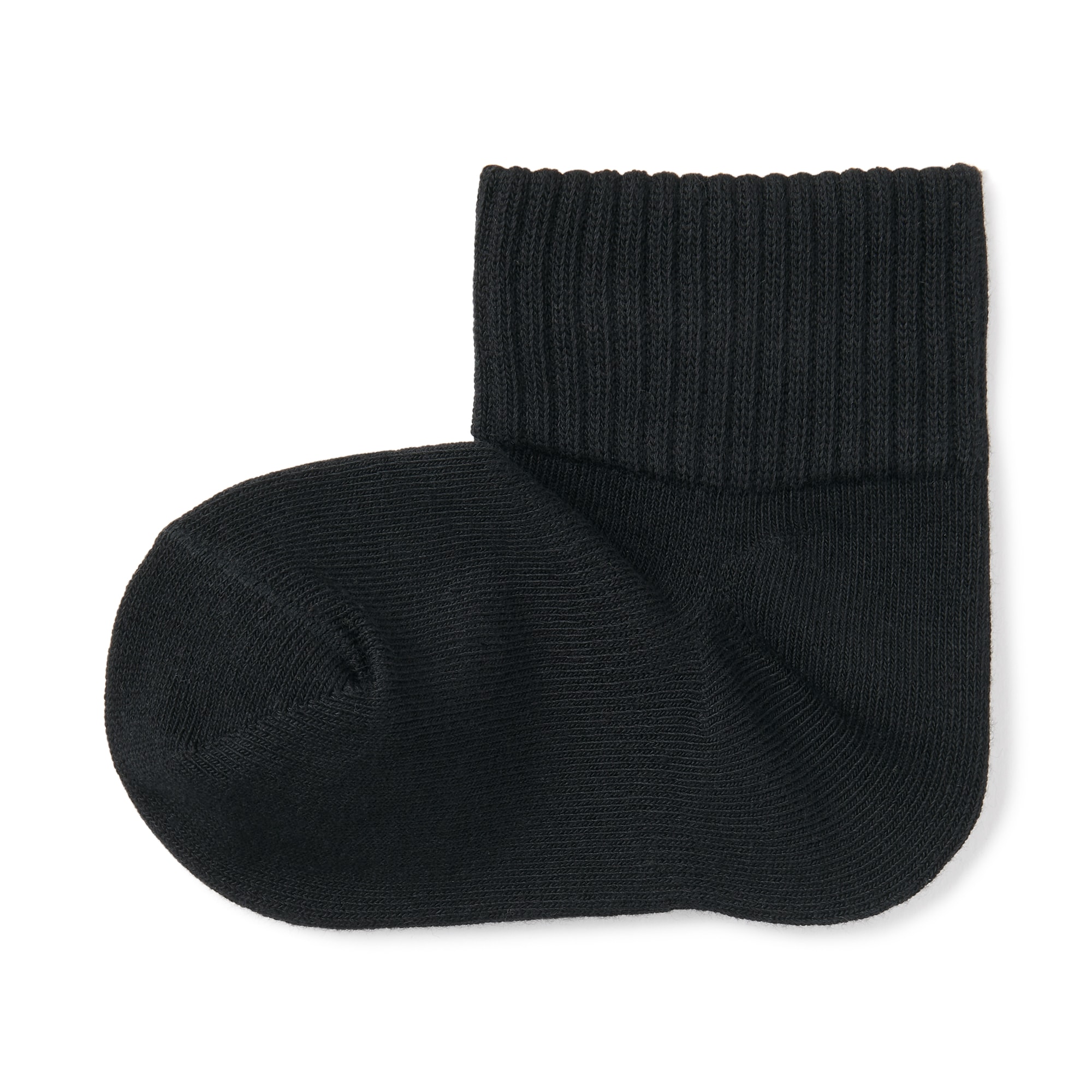 キッズ　足なり直角　ショート丈靴下