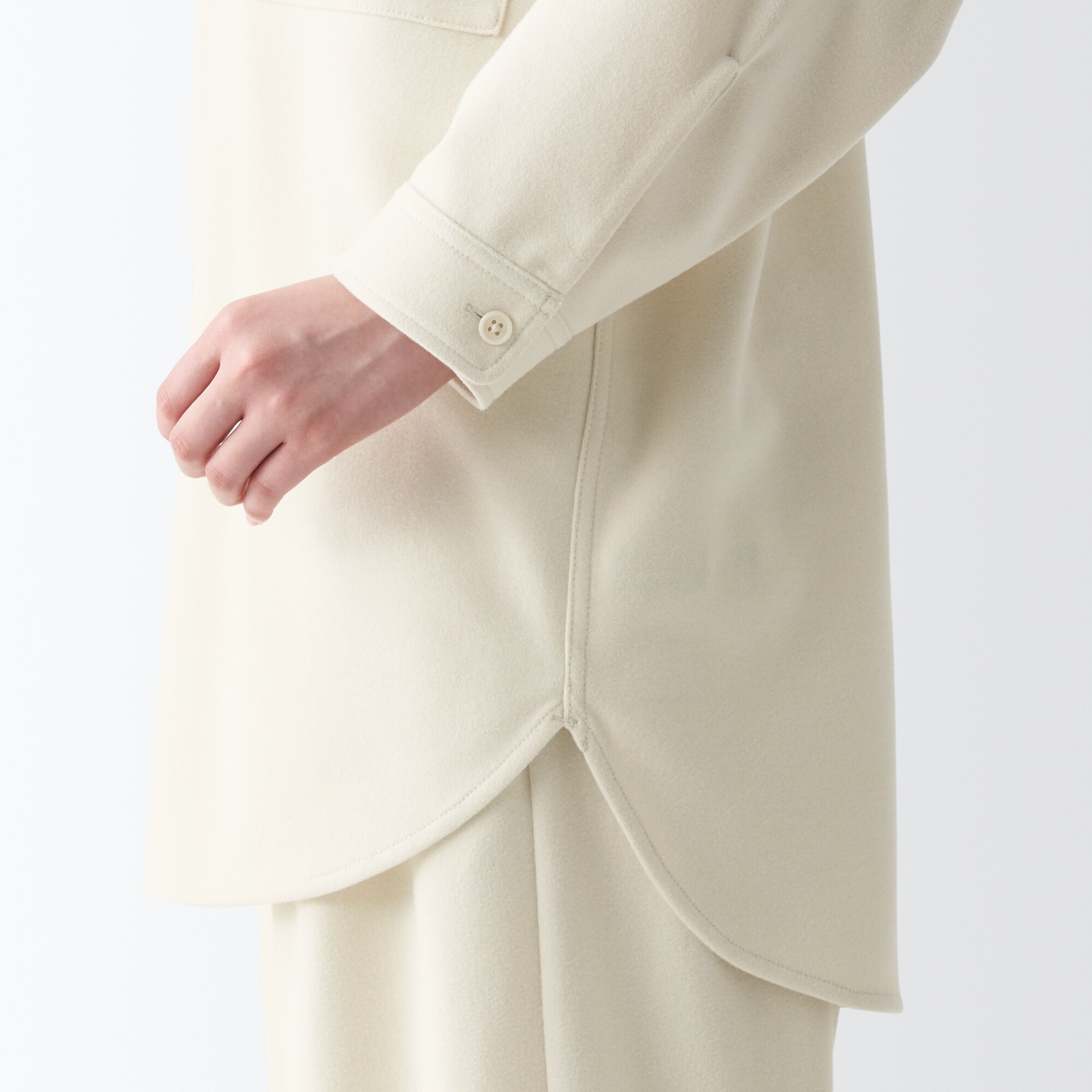 ストレッチ起毛長袖シャツ