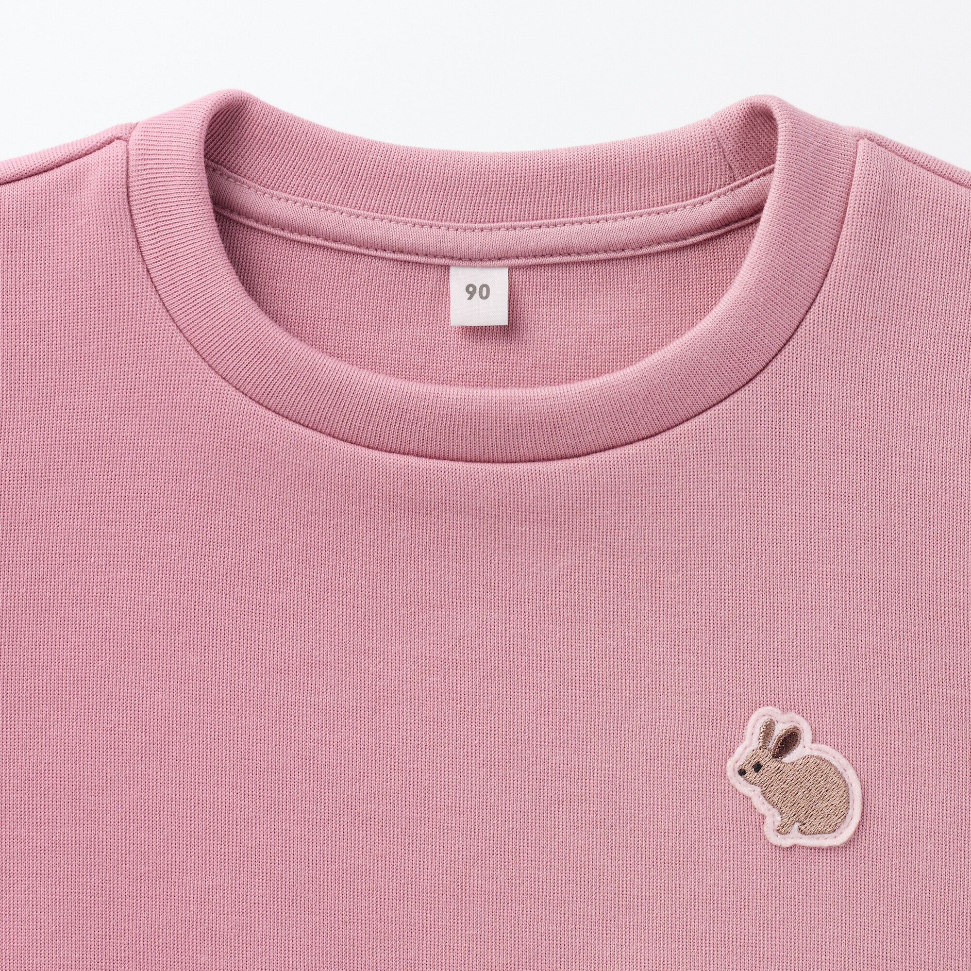 ベビー　あたまするっと刺繍二重編みスウェットシャツ