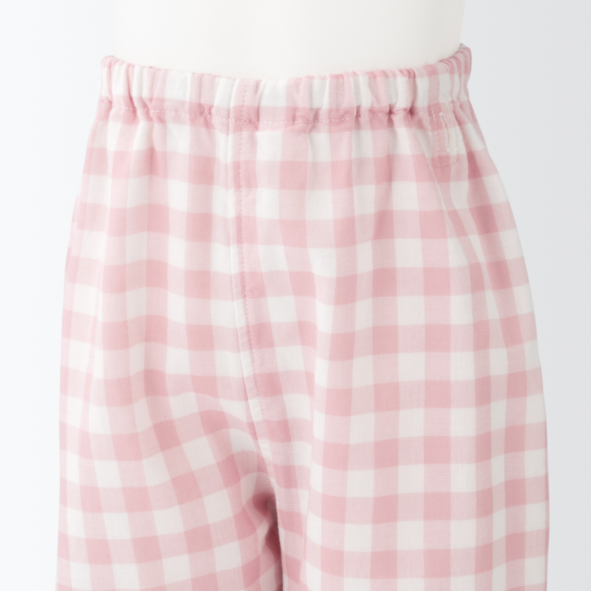 脇に縫い目のない　二重ガーゼお着替えパジャマ（ベビー）