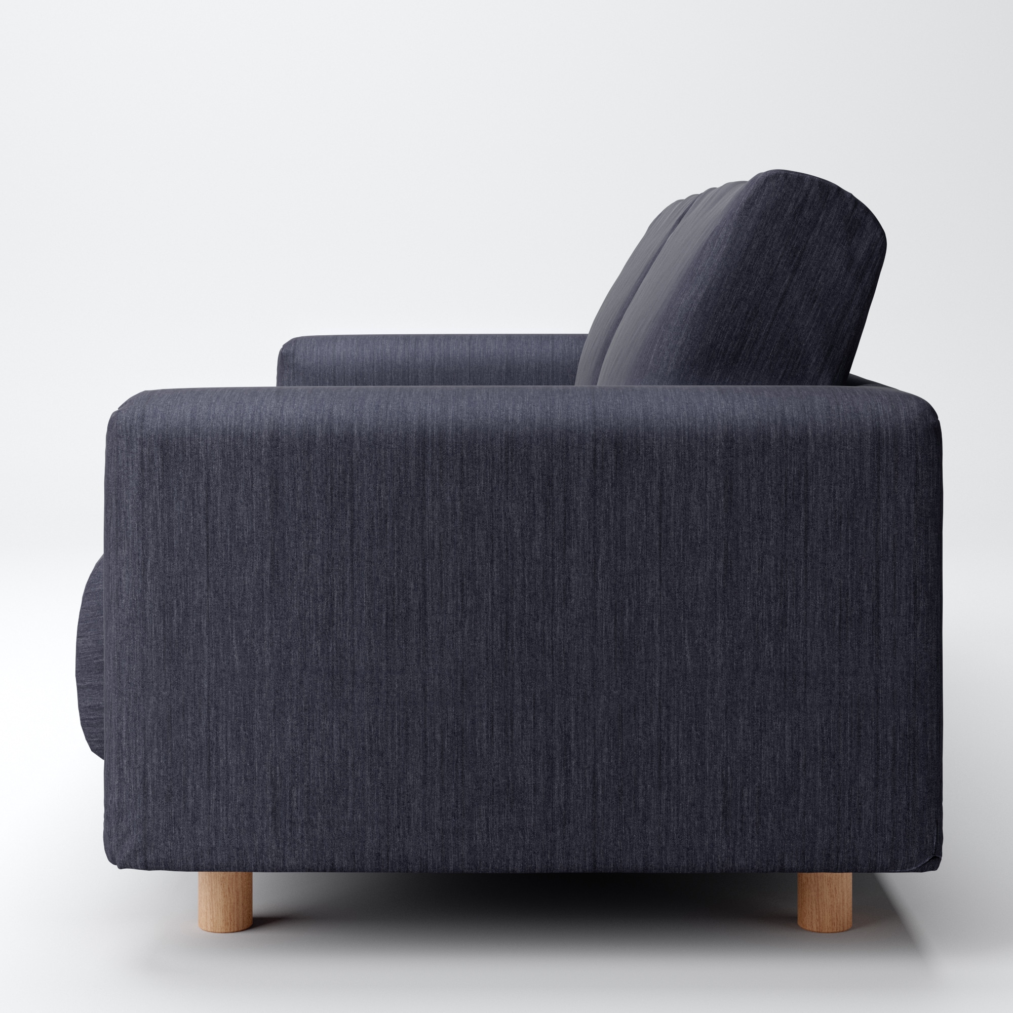 【カバー】綿デニムソファ本体・２．５シーター・ウレタン・ポケットコイル用カバー