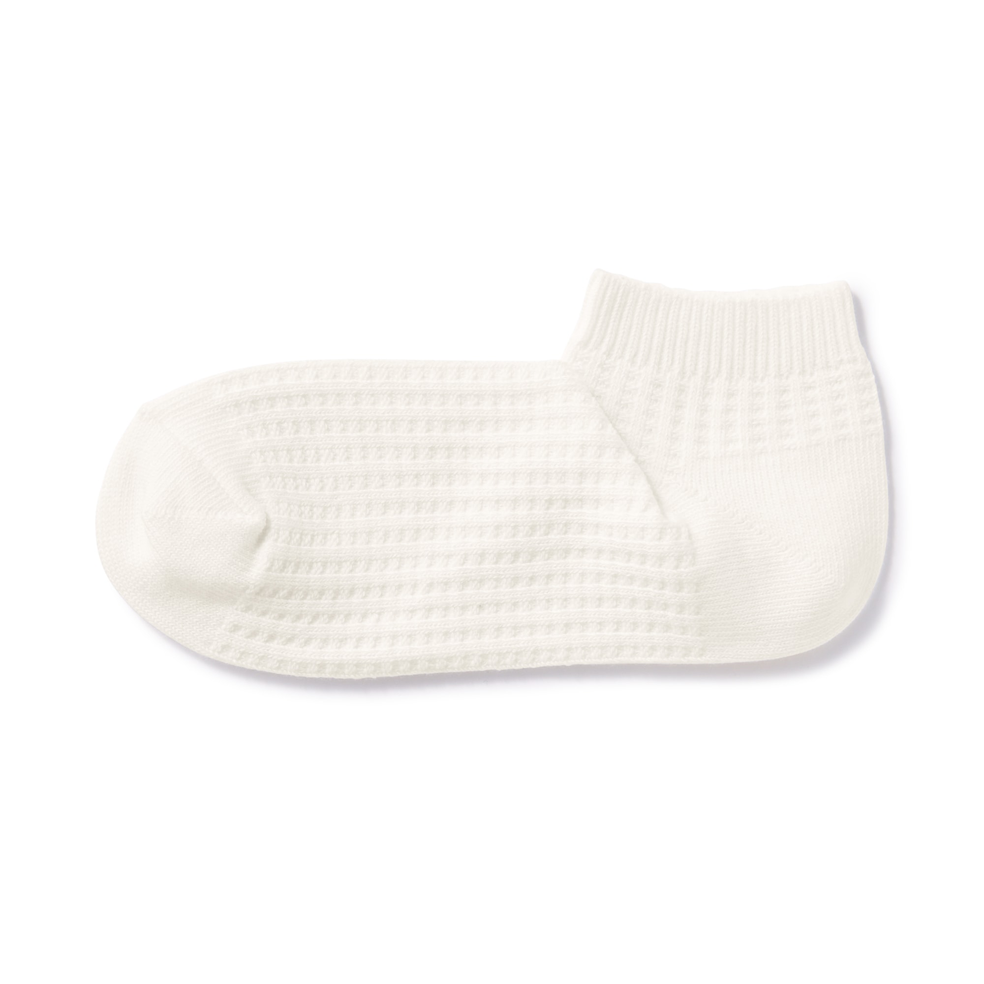 足なり直角　ワッフル編みスニーカーイン（紳士）