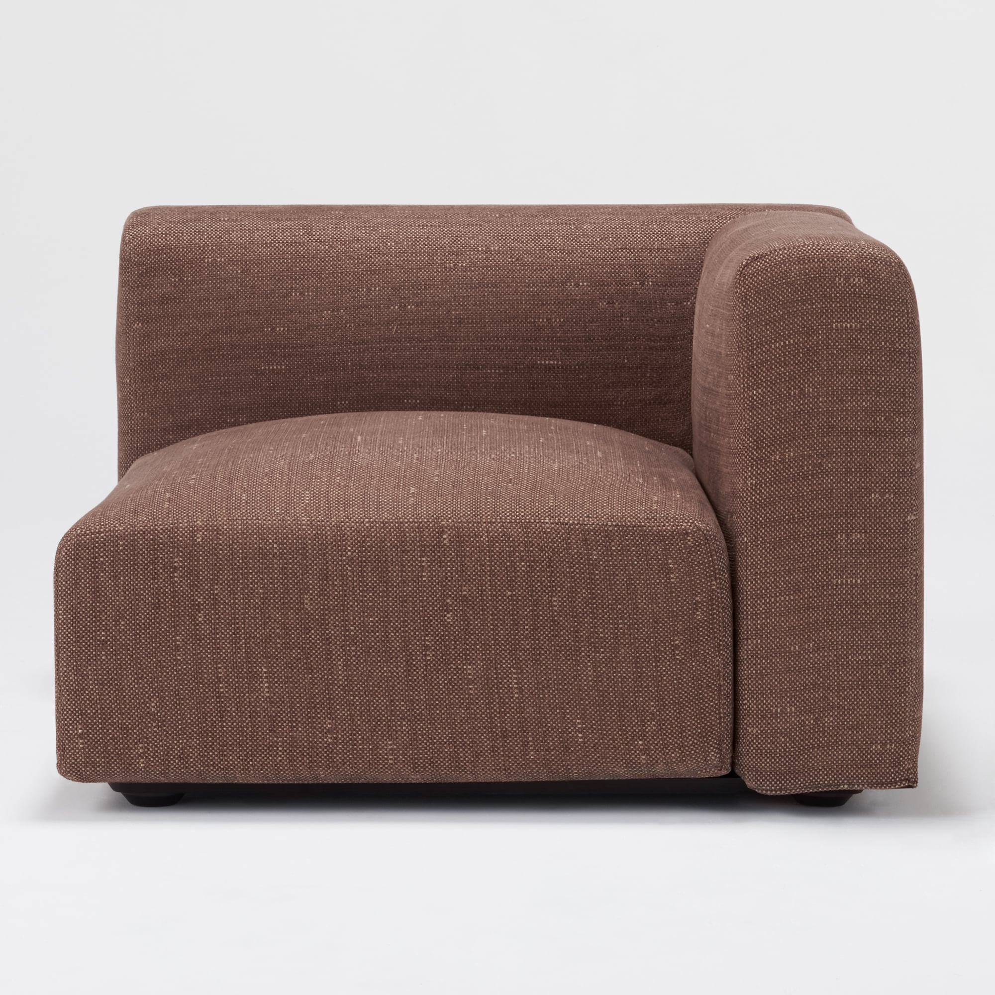 【カバー】綿ポリエステル変り織ユニットソファ・アーム付・大・幅９８ｃｍ用カバー／ベージュ