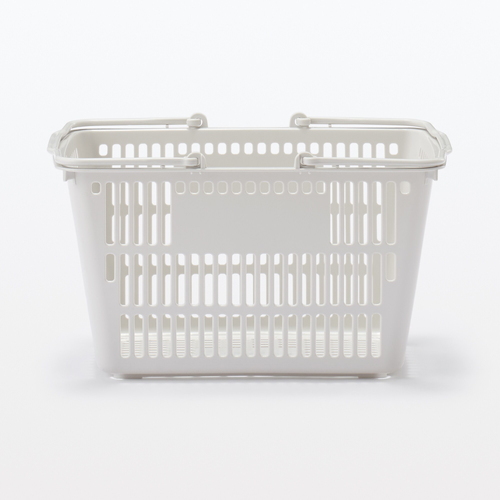 ポリプロピレン　買い物かご　約幅３８．５×奥行２７×高さ２２ｃｍ