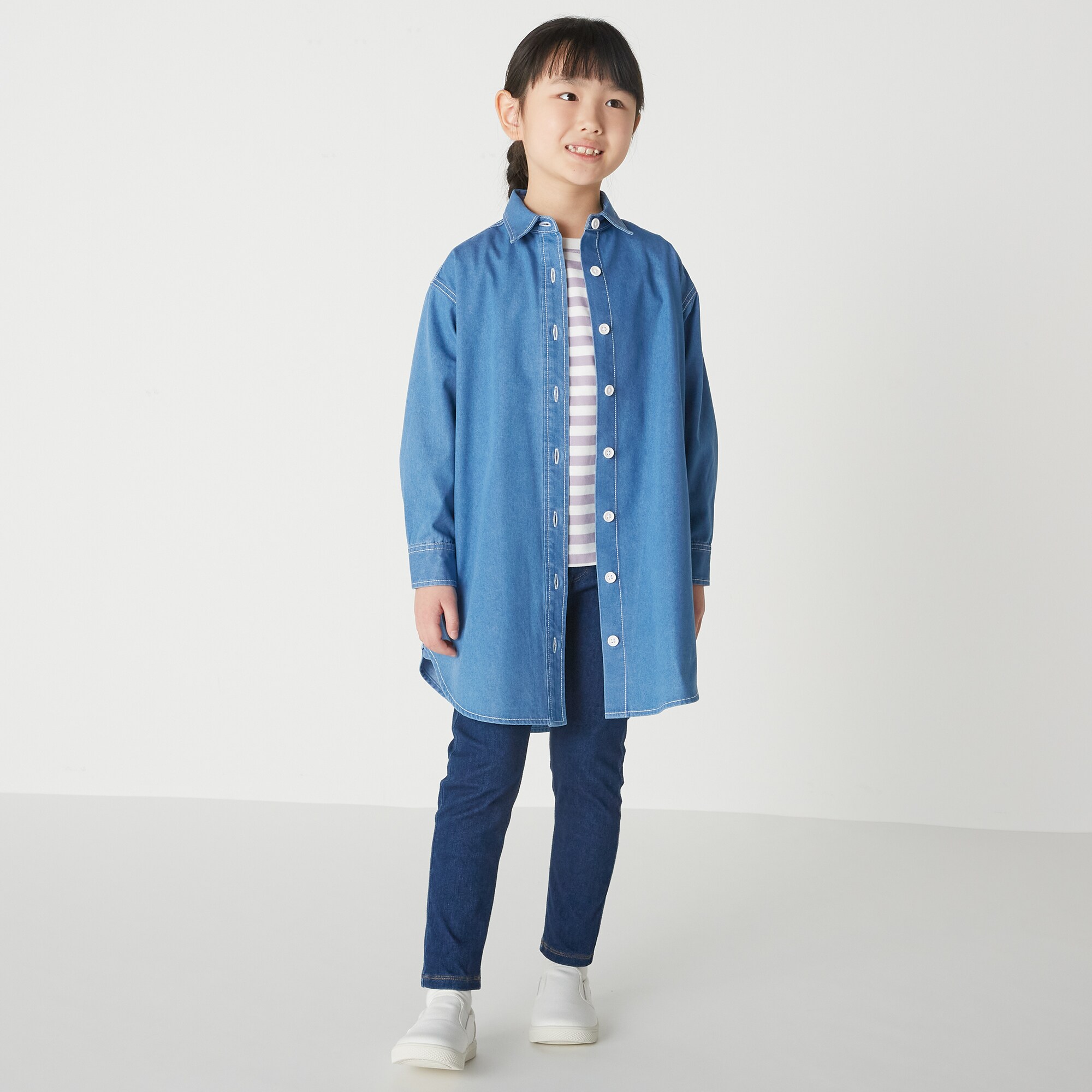 ジャージーデニムレギンスパンツ（キッズ）