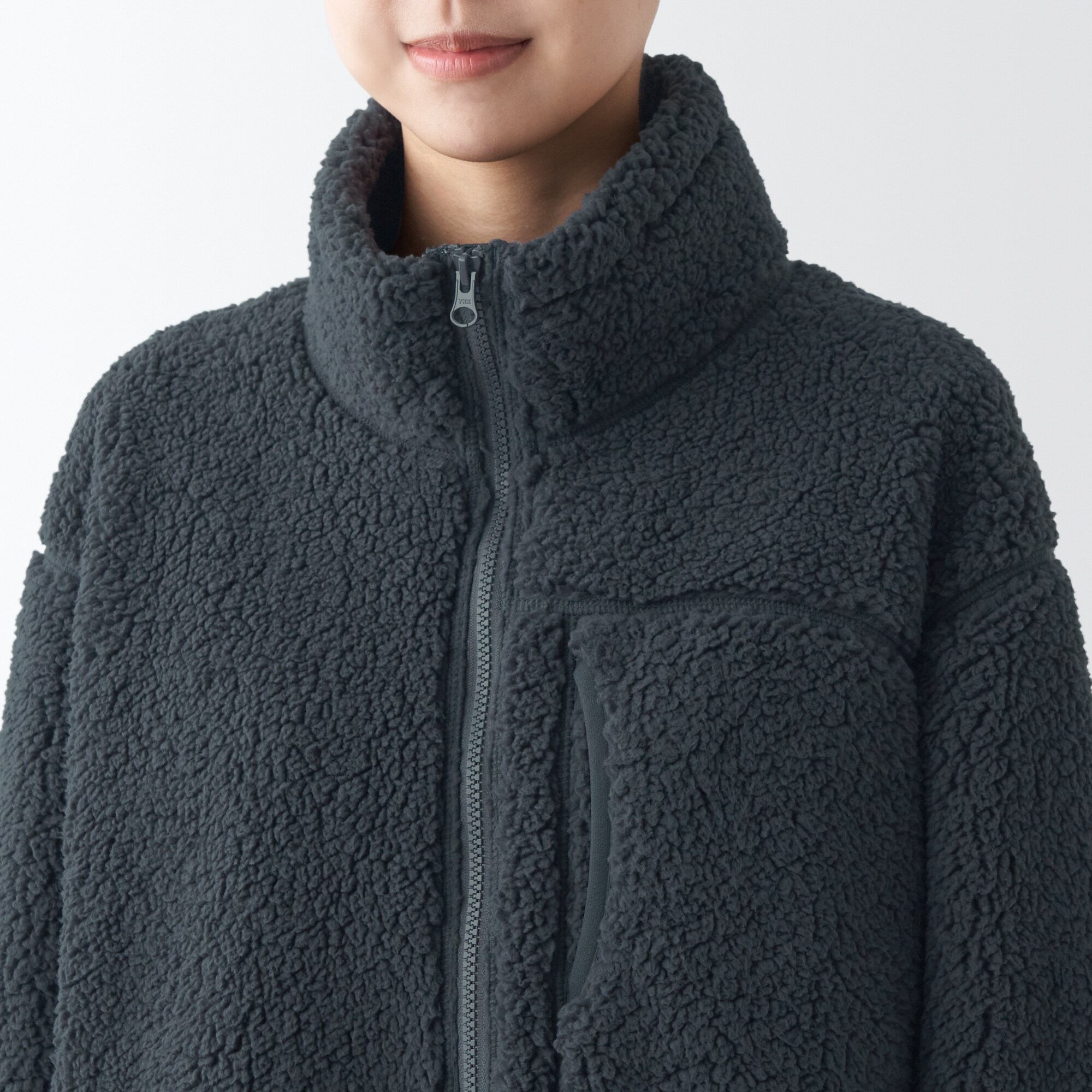 防風フリースコート