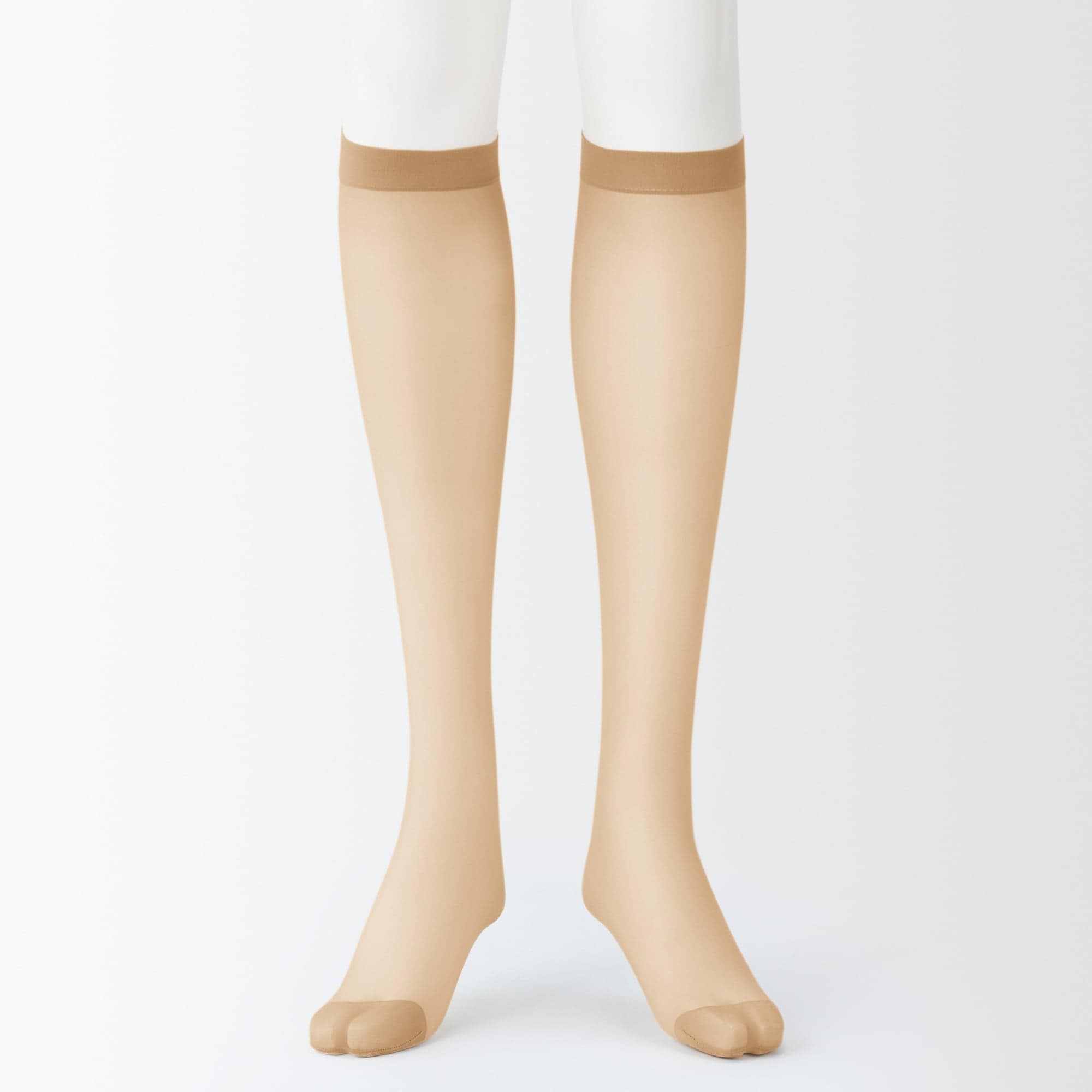 婦人　サポートタイプ・２０デニール　ひざ下丈ストッキング（３足組）