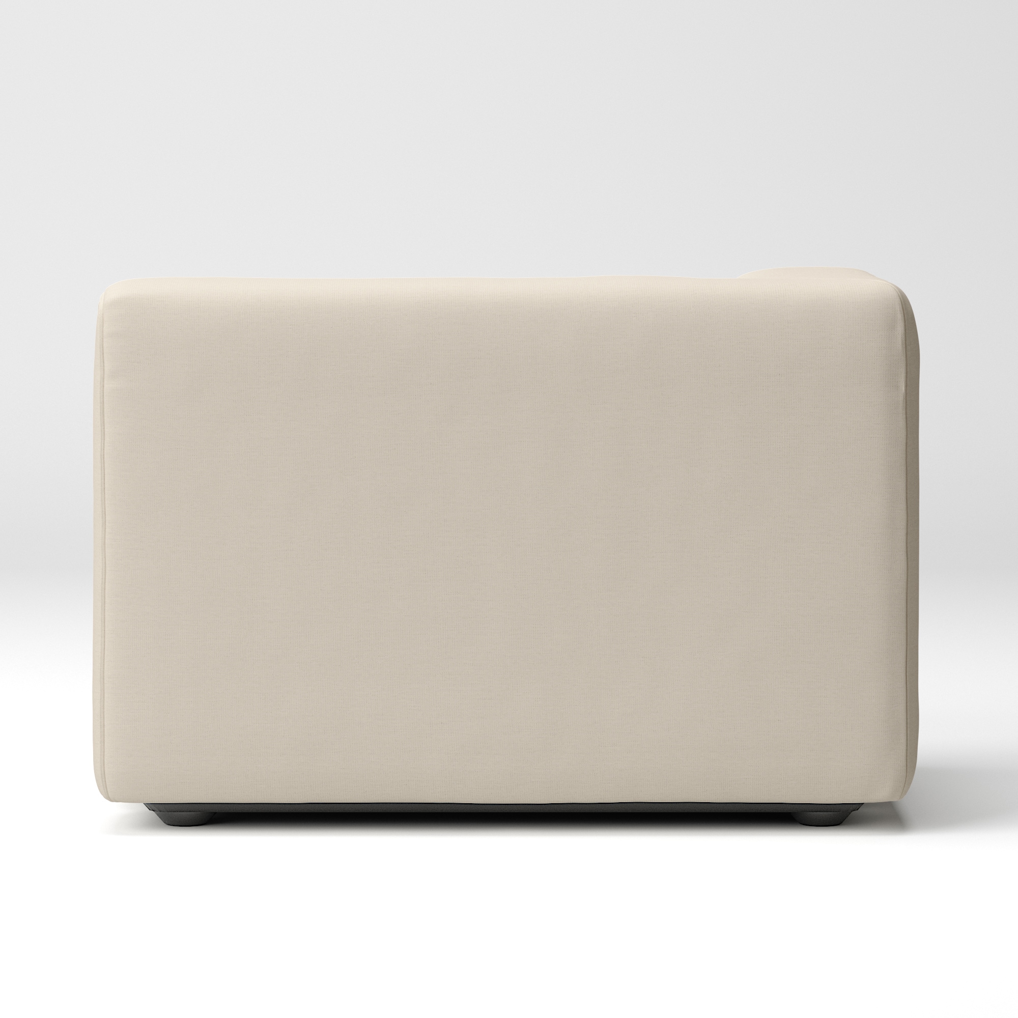 【カバー】綿麻バスケット織ユニットソファ・ハーフアーム・大（右）用カバー