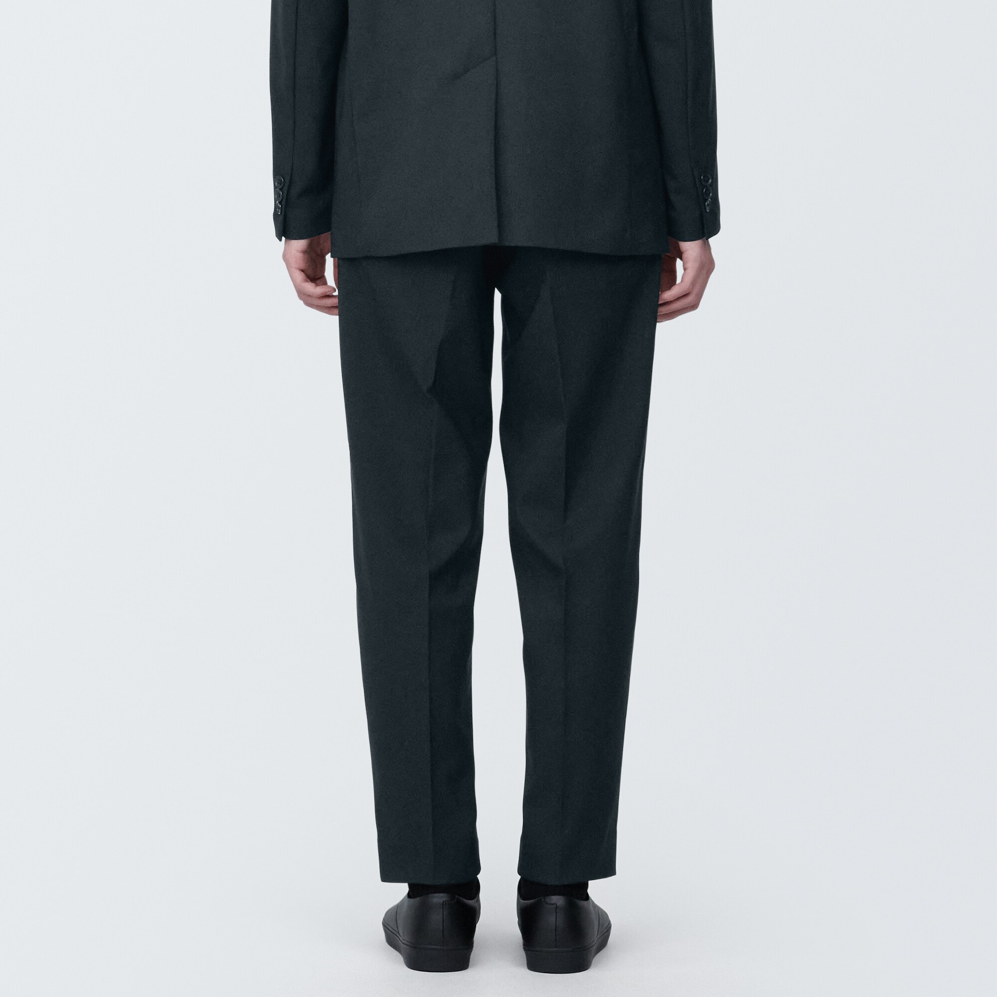 紳士　シワになりにくいストレッチワンタックパンツ