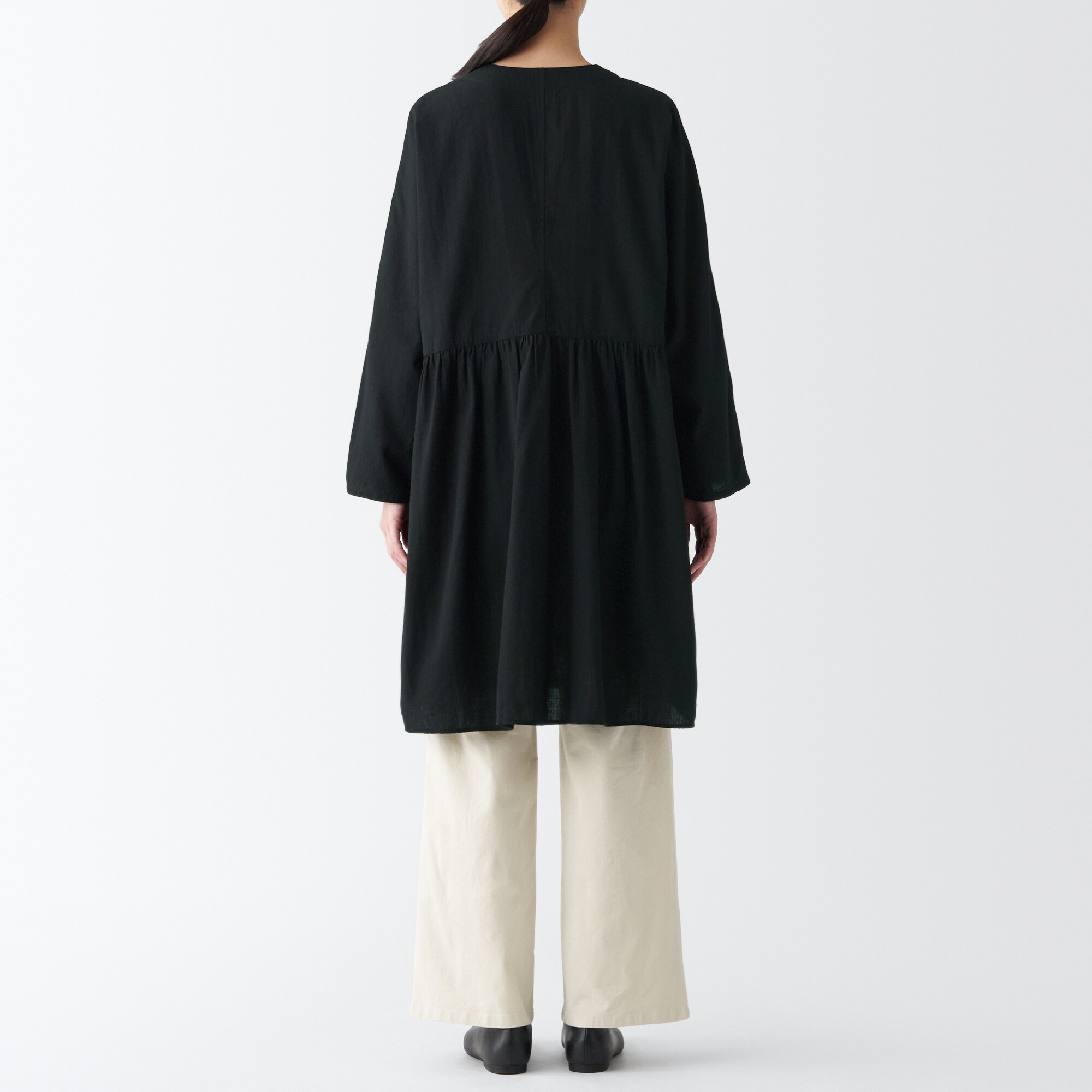 インドの手紡ぎ手織りチュニック（婦人）