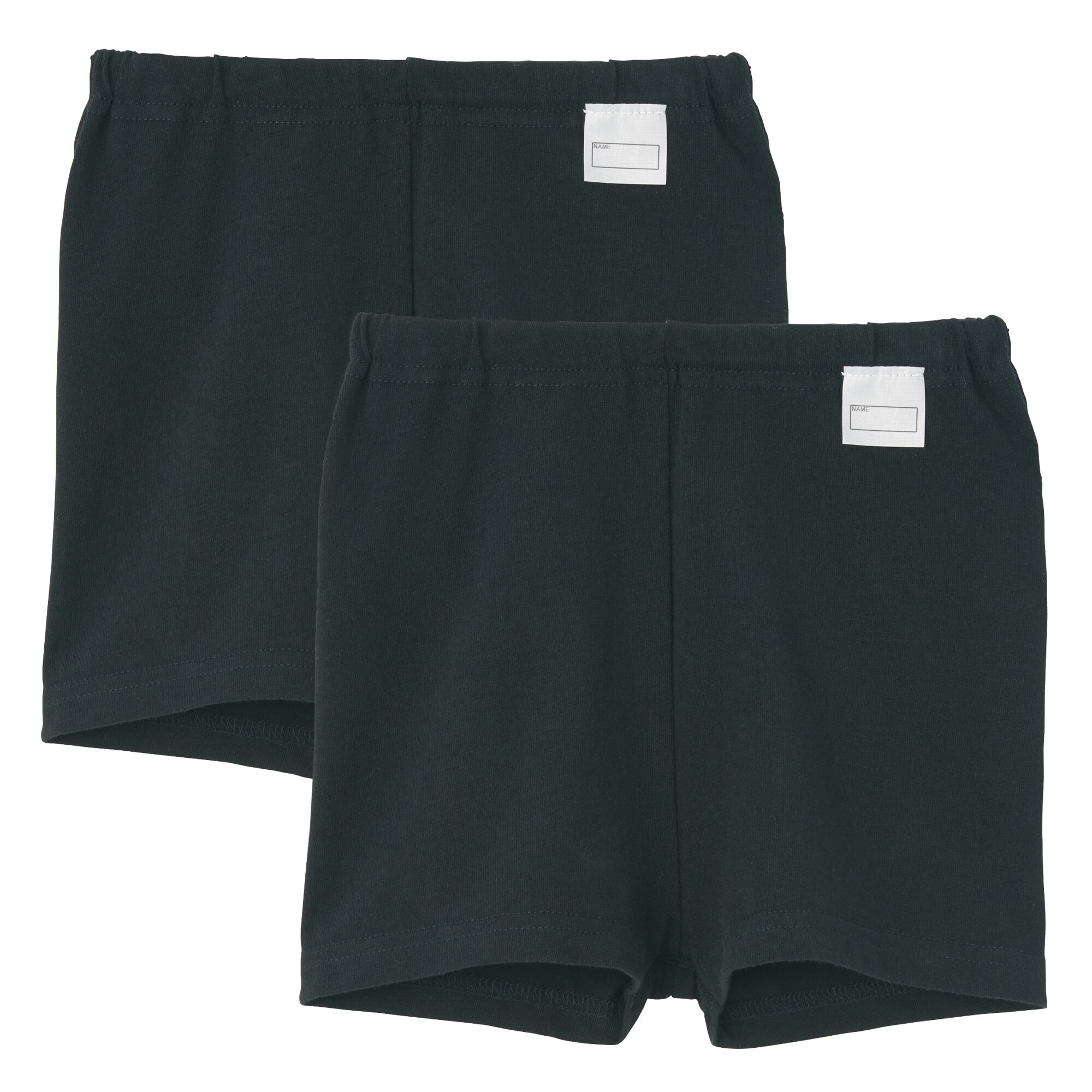 ストレッチ　天竺編み　２枚組オーバーパンツ