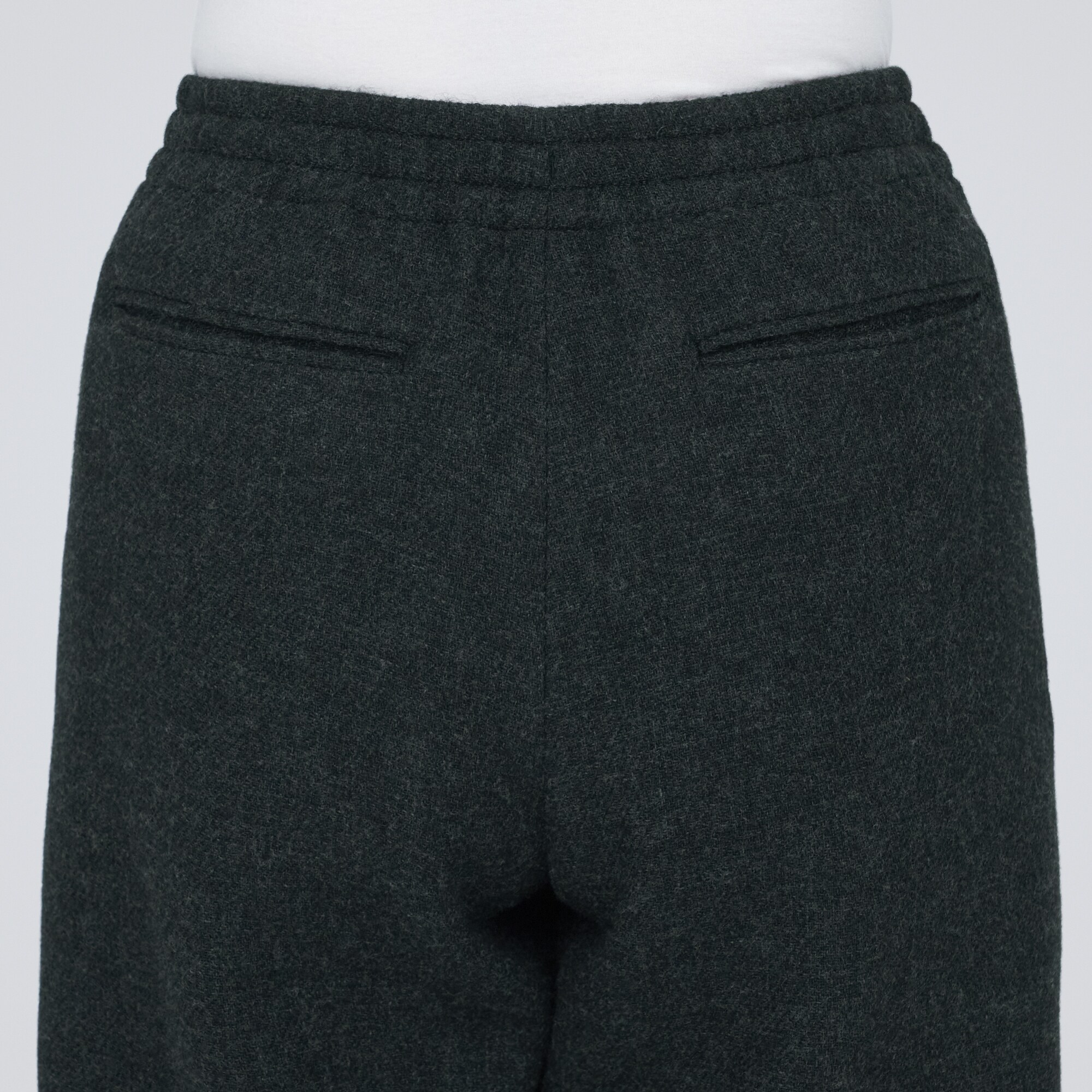 再生ウール混二重織りパンツ（婦人）