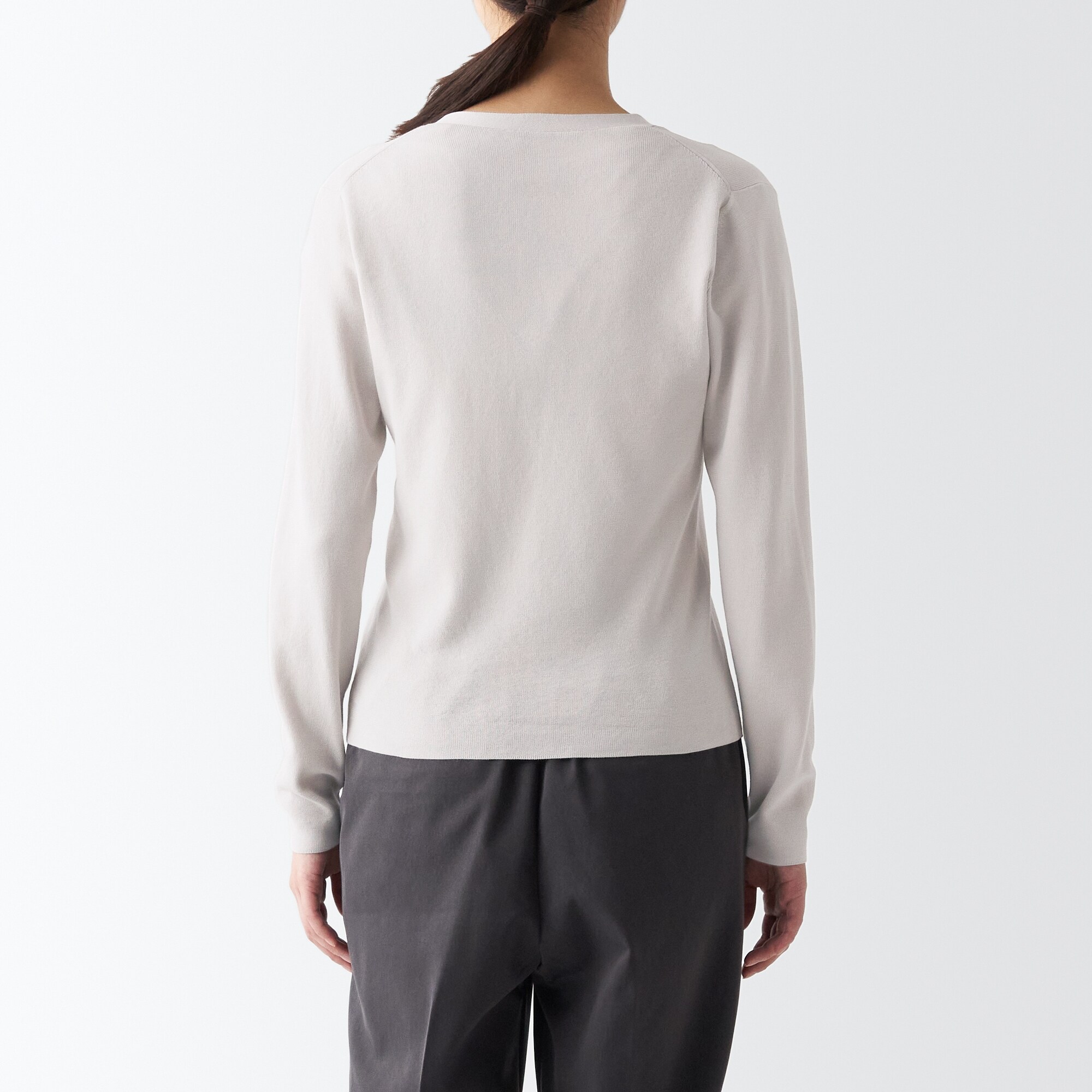 ＵＶカットリブ編みＶネックカーディガン