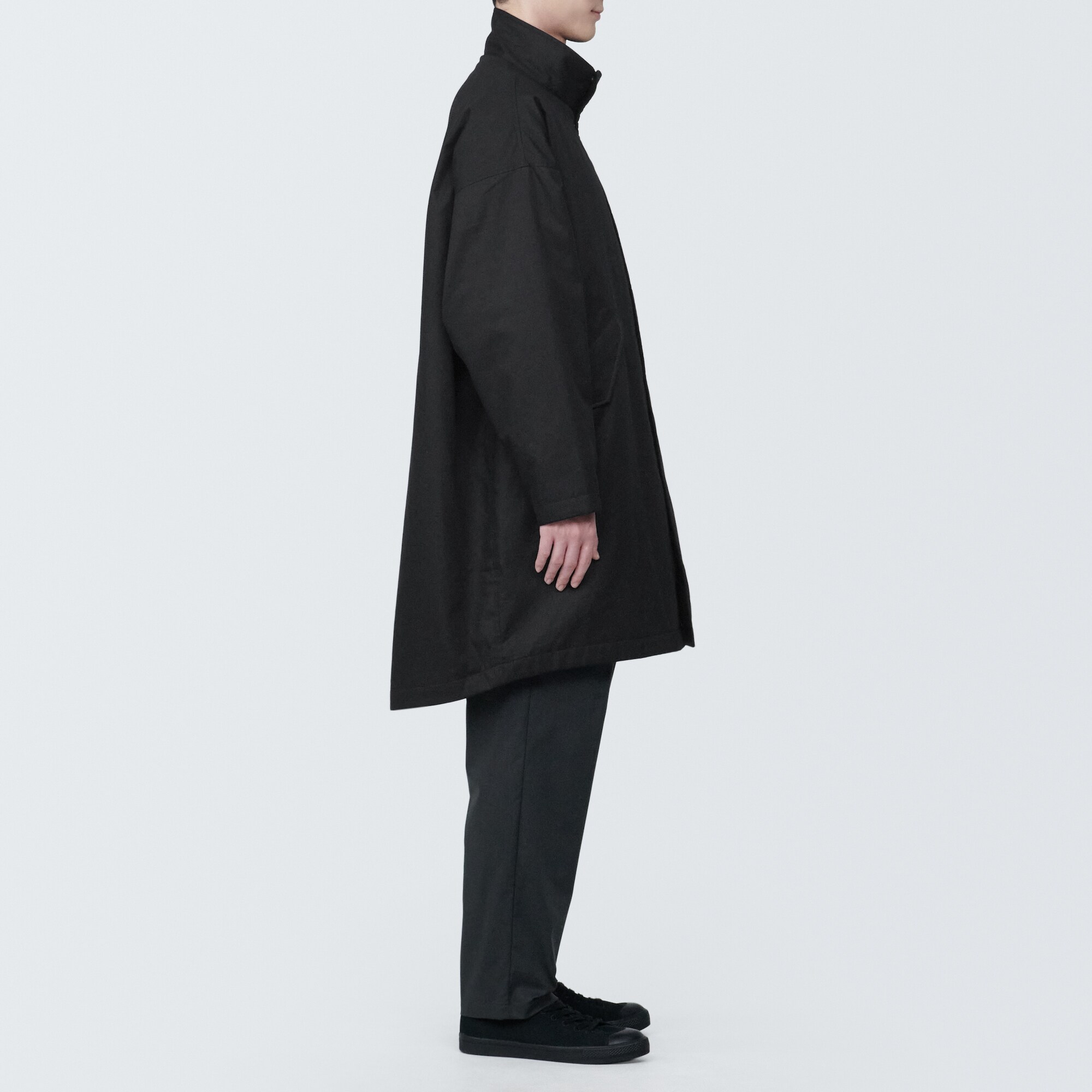 紳士　木の実から作ったカポック混中わた　コート