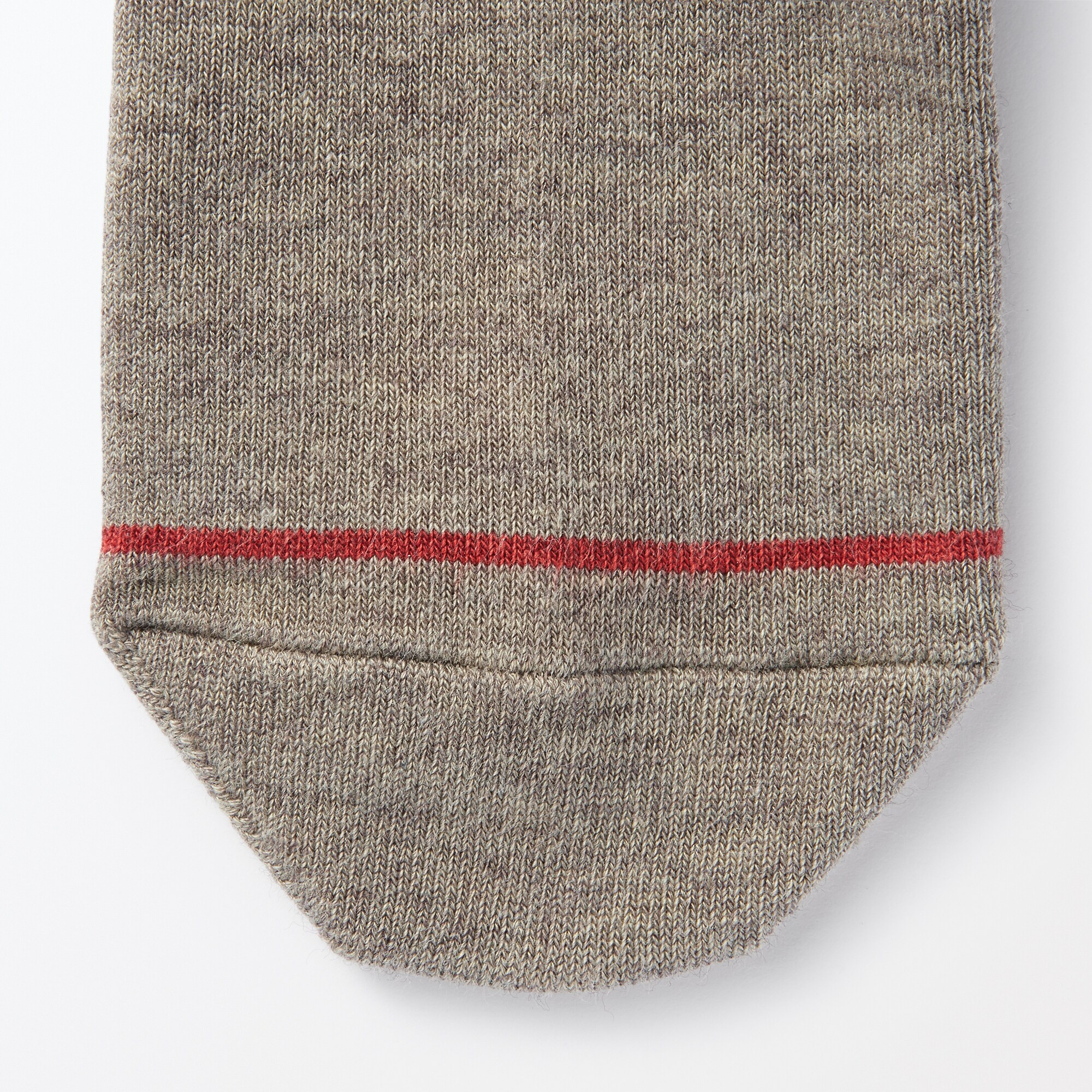 足なり直角　履き口やわらか　あったか綿　ハイソックス（ウール入・口ゴムなし／婦）