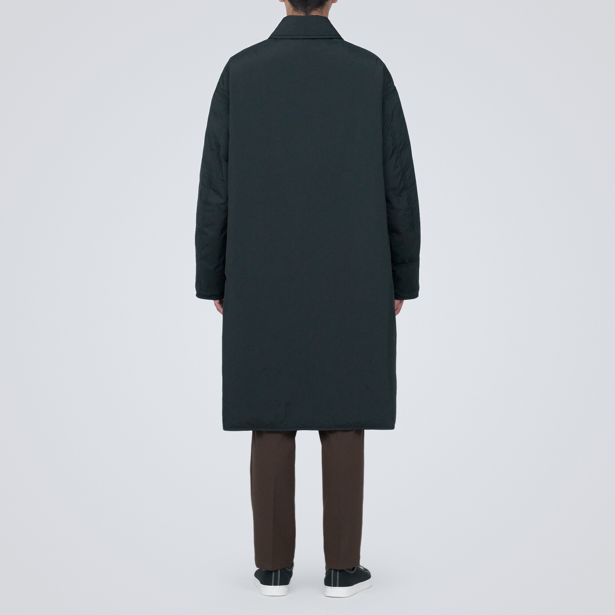 軽量ダウンステンカラーコート（帯電防止裏地）