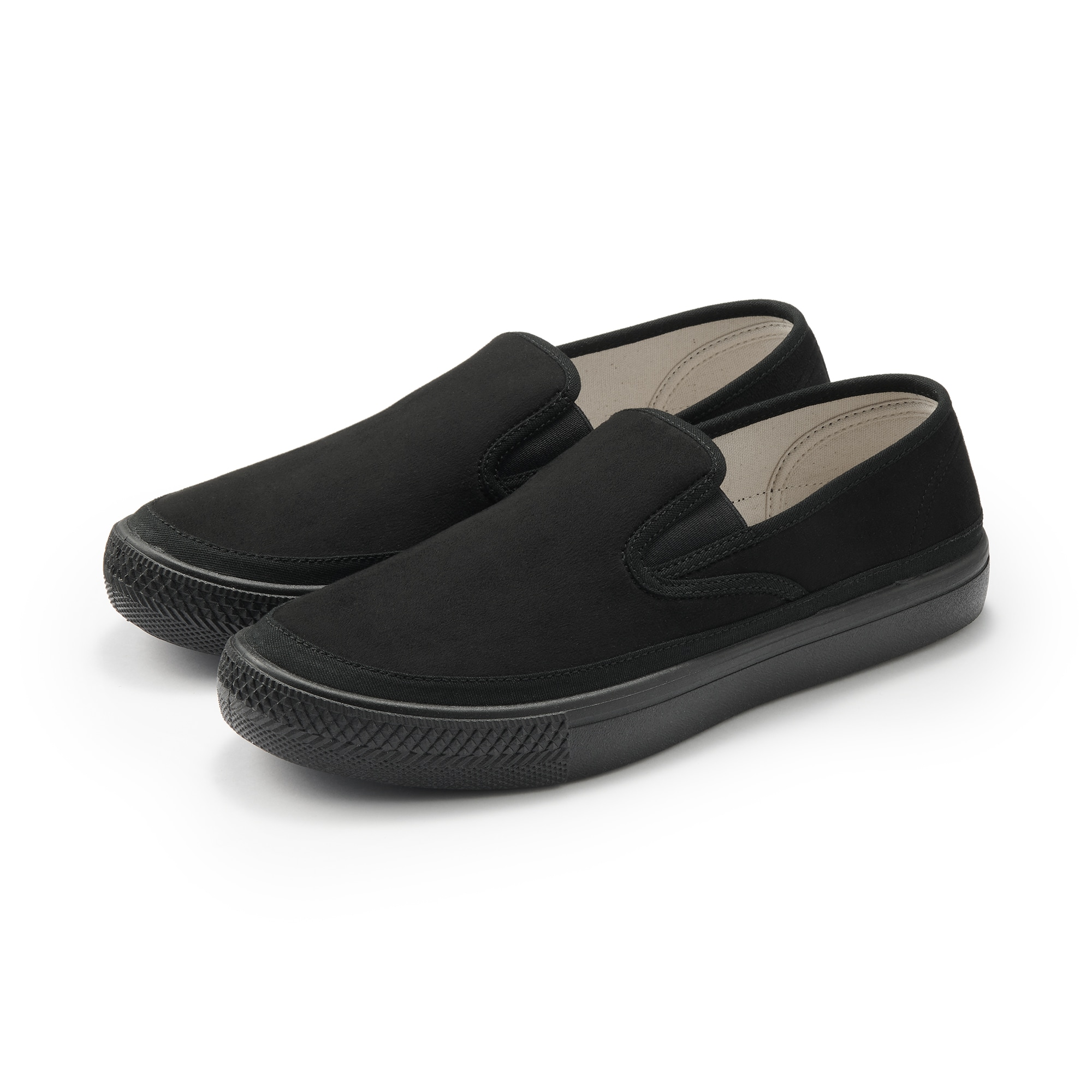 紳士　撥水起毛スリッポンスニーカー