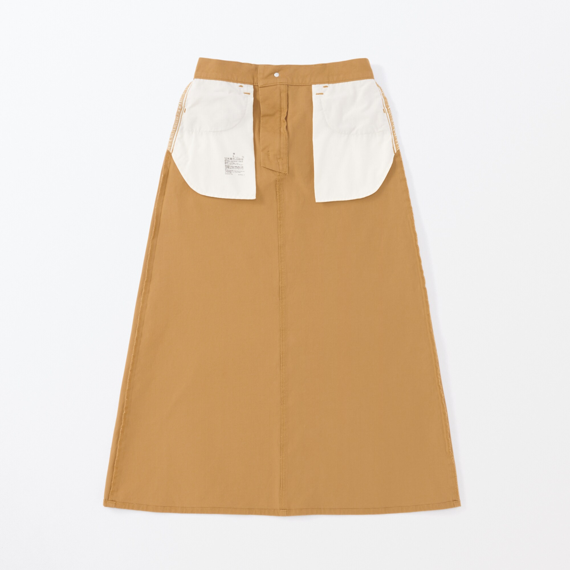 縦横ストレッチチノＡラインスカート