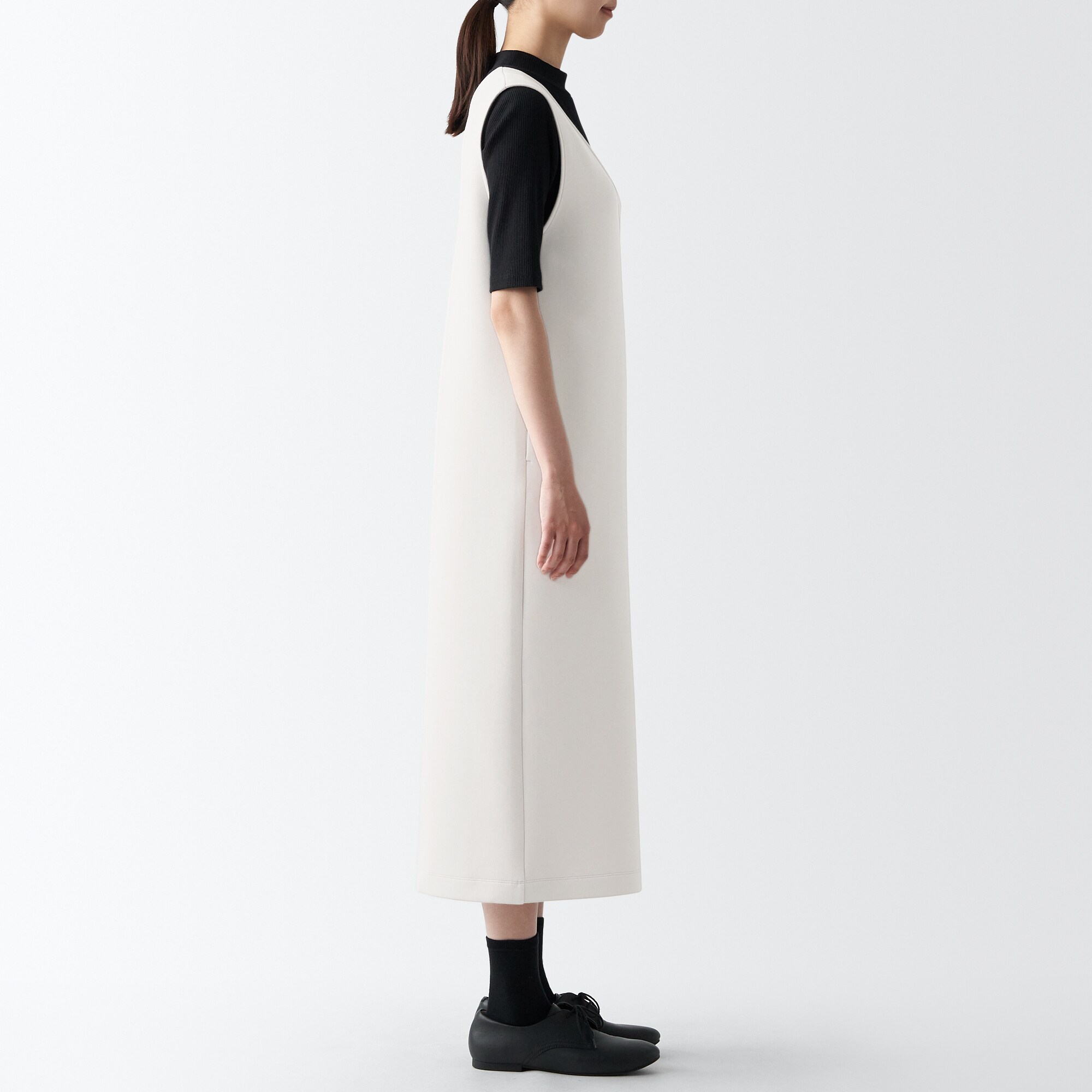 二重編みスウェットジャンパースカート