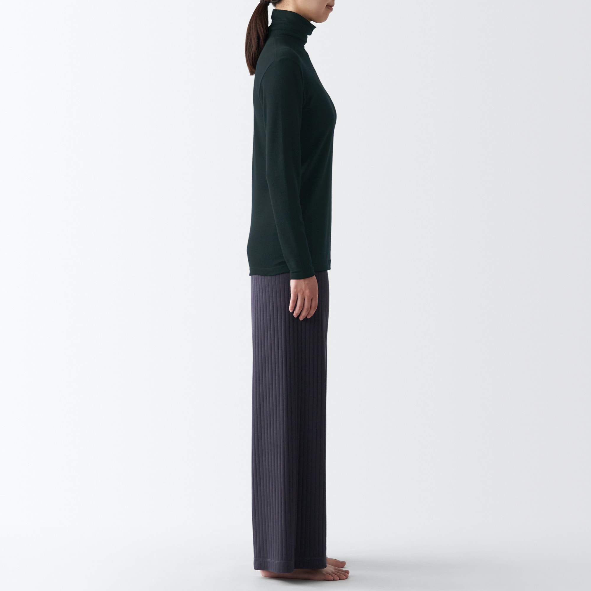 ウールタートルネック長袖Ｔシャツ