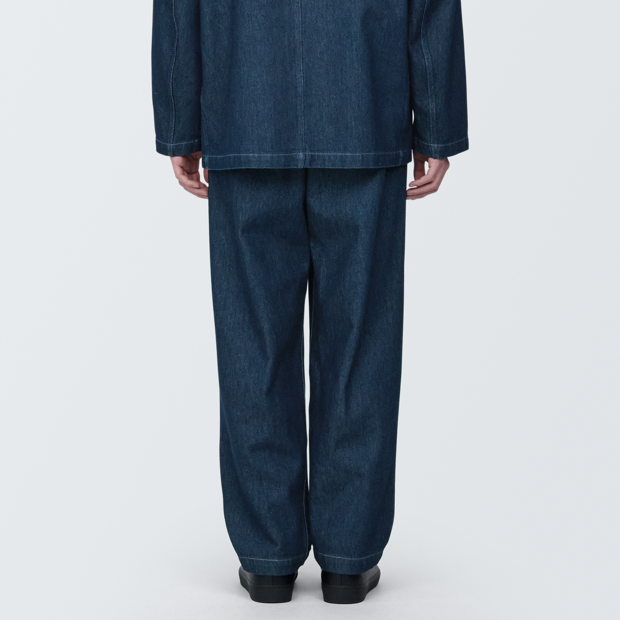 紳士　木の実から作ったカポック混デニムワークパンツ