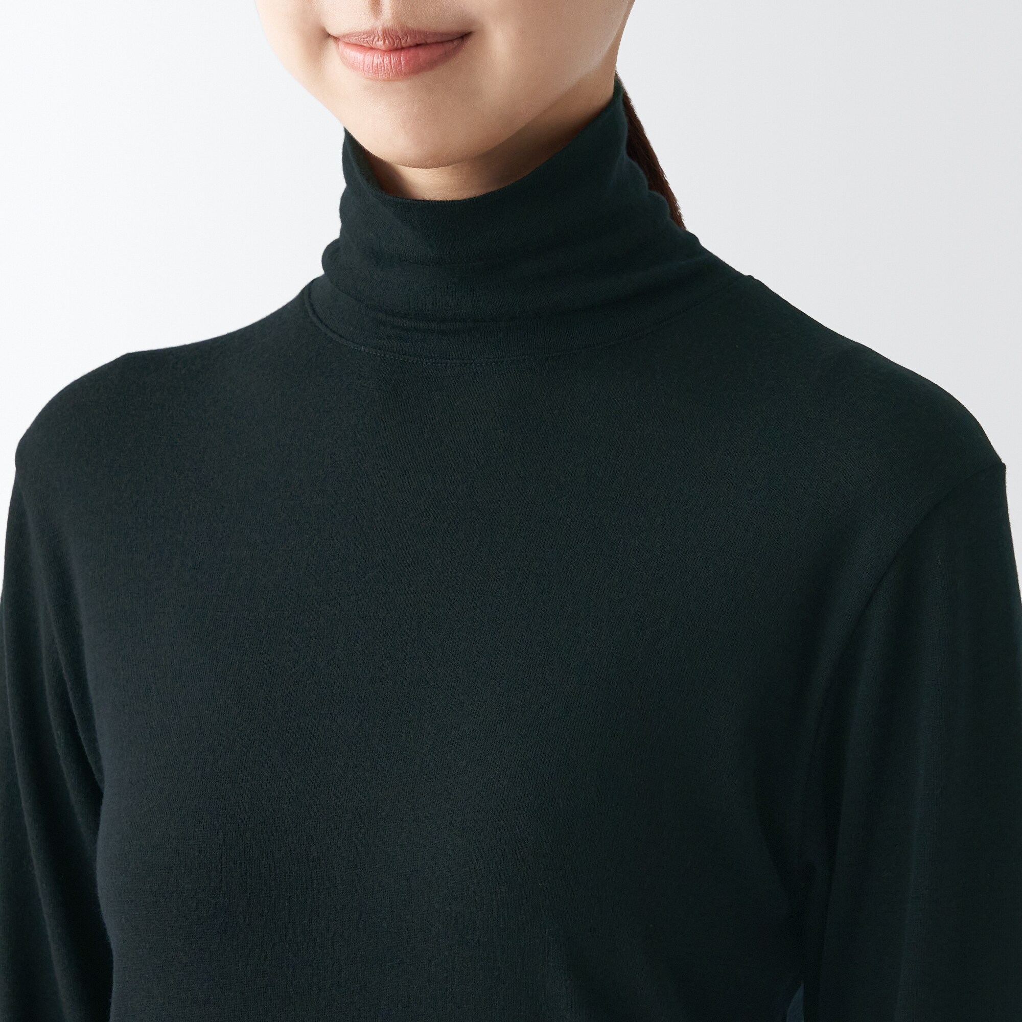 ウールタートルネック長袖Ｔシャツ