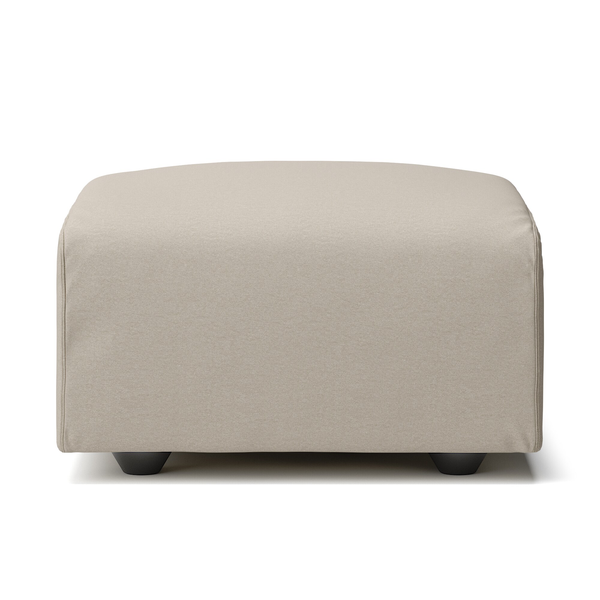 【カバー】洗いざらしの綿帆布ユニットソファオットマン・小用カバー／生成