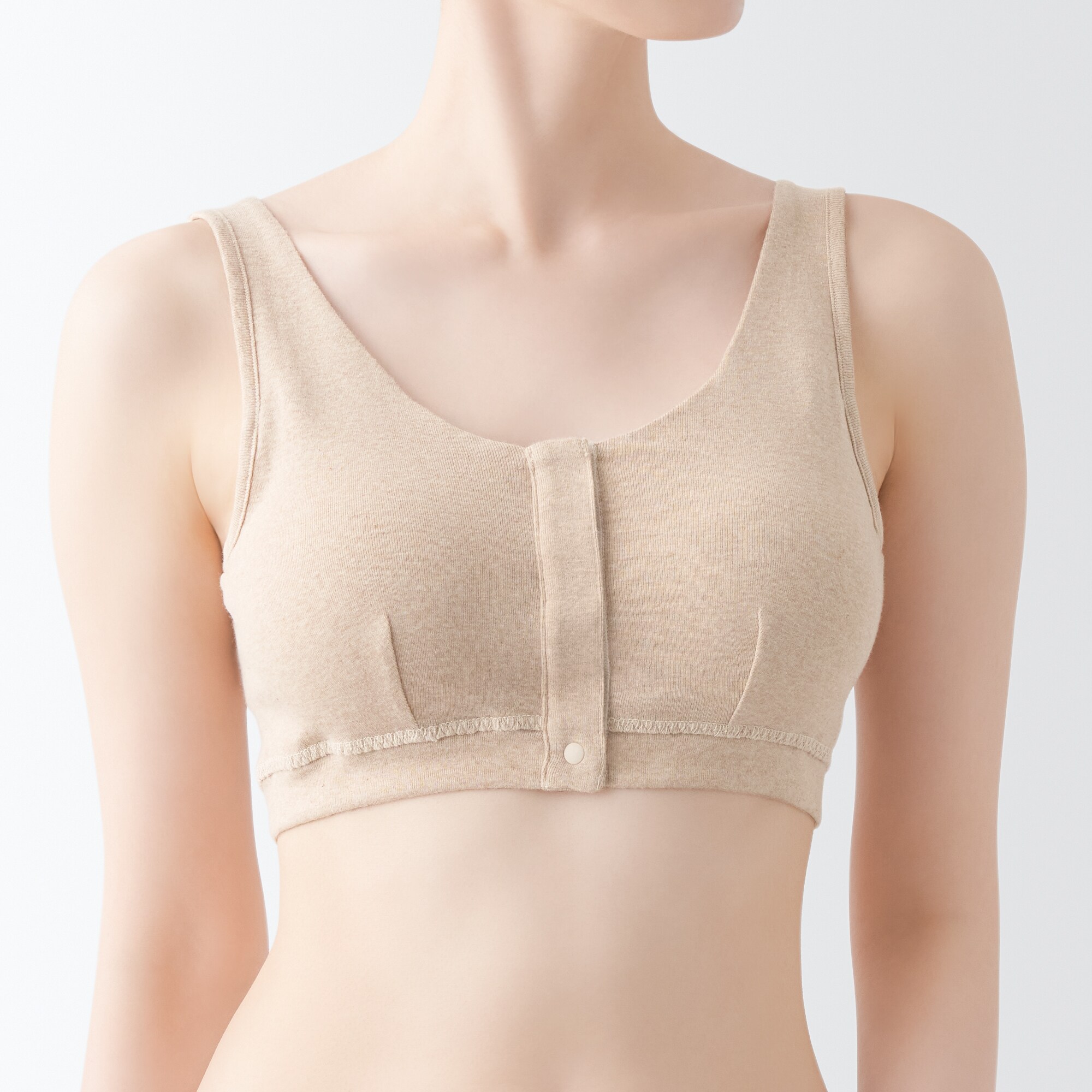 無染色前開きブラジャー