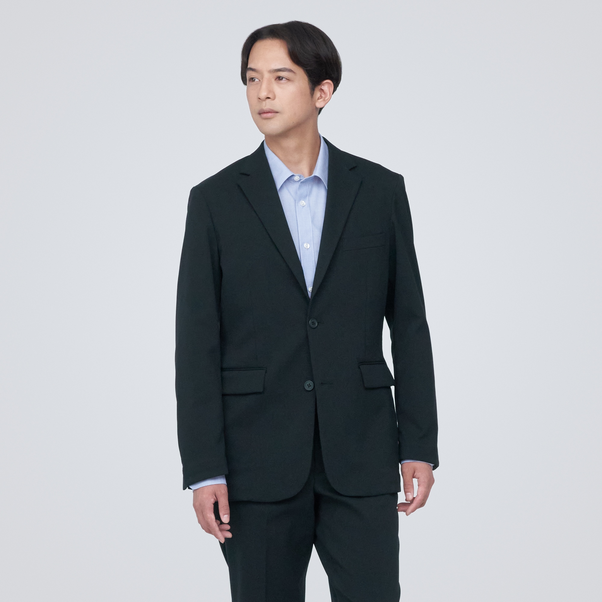 【セットアップ可能】起毛ストレッチジャケット