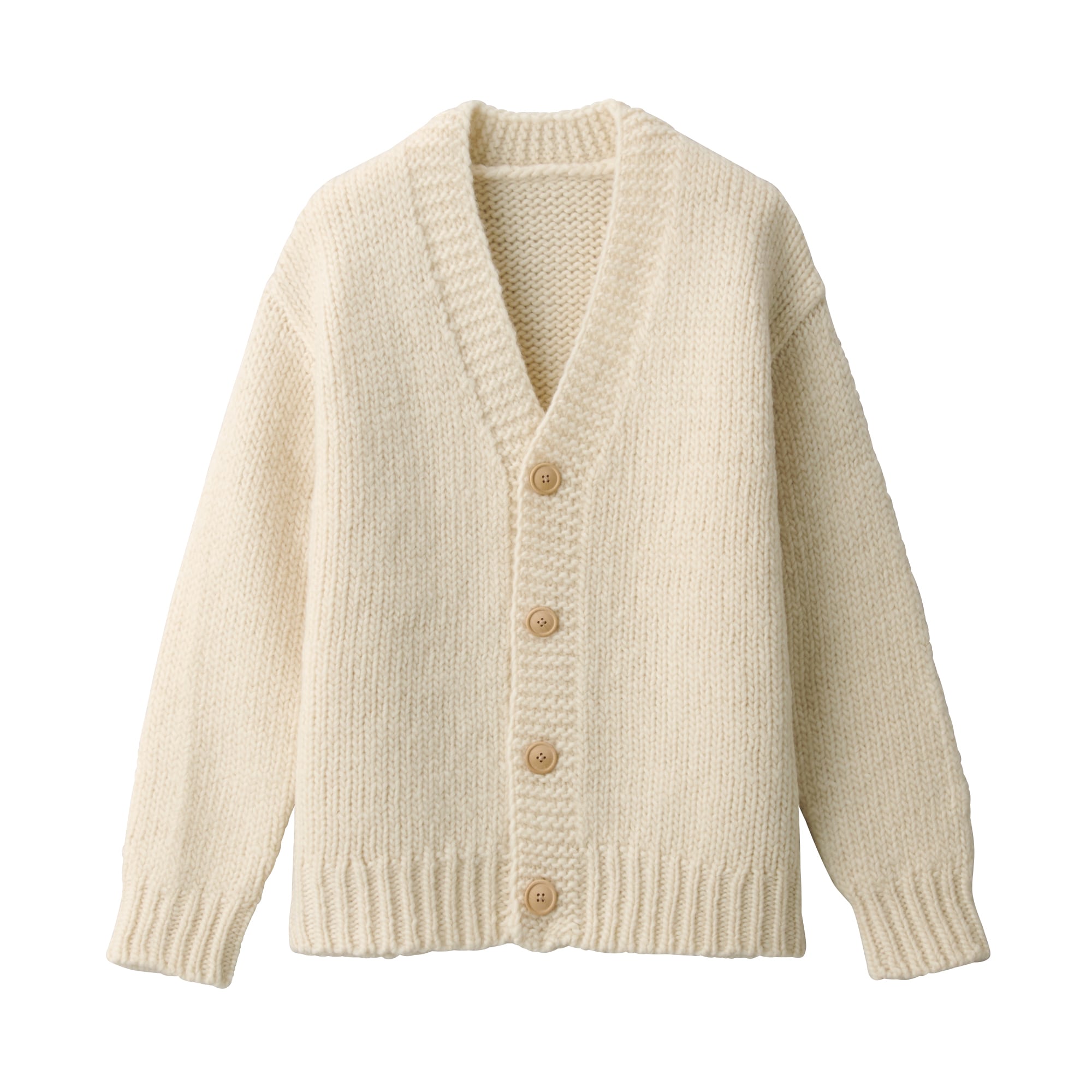 手編みニットカーディガン