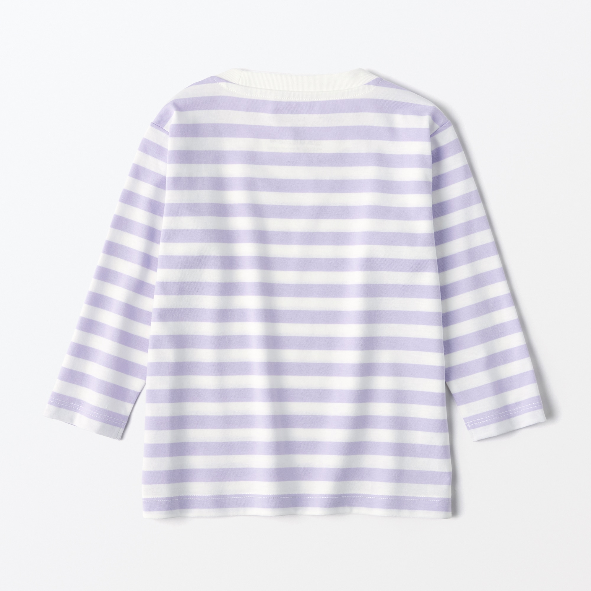 ベビー　あたまするっと　クルーネック長袖Ｔシャツ　ボーダー